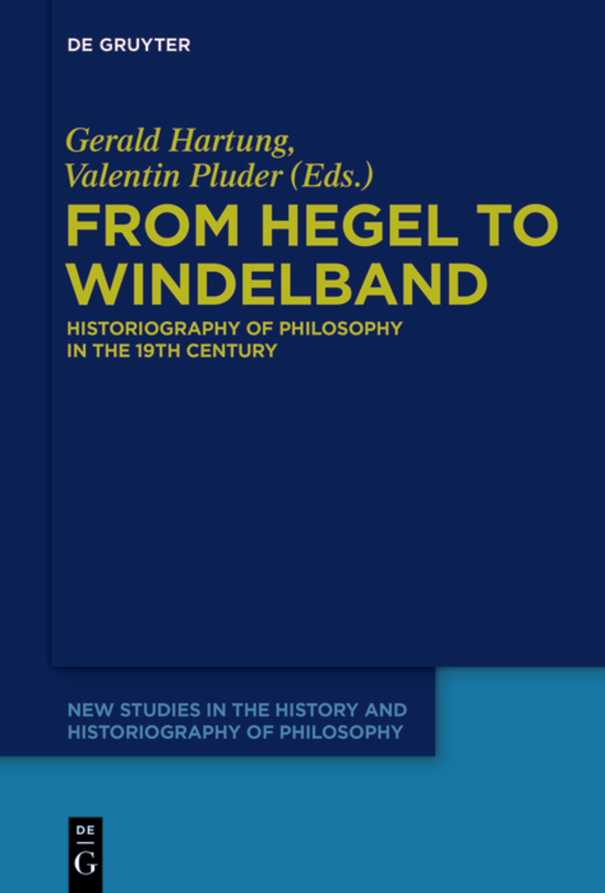 Cover image for From Hegel to Windelband ISBN 9783110324488