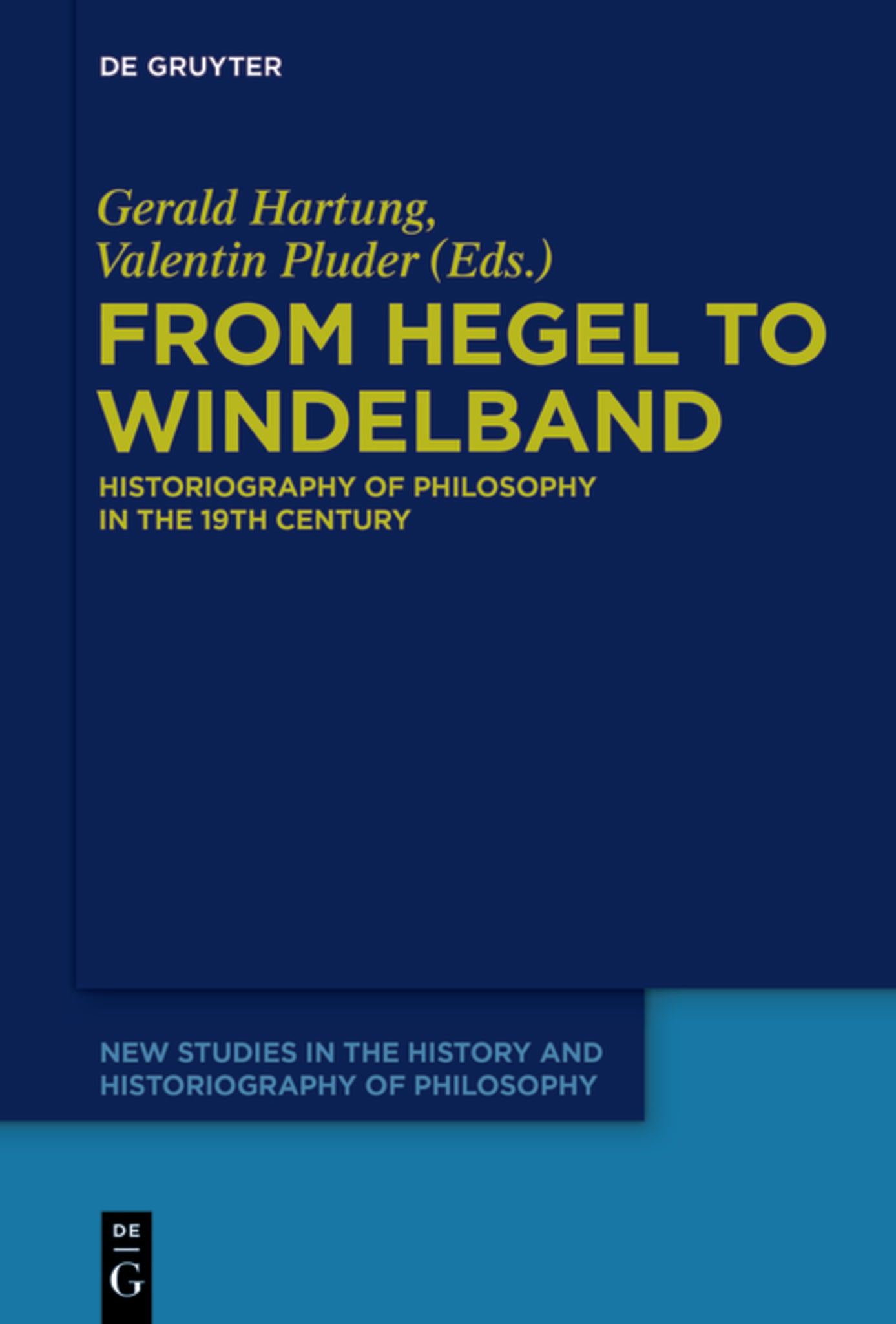 Cover image for From Hegel to Windelband ISBN 9783110324488