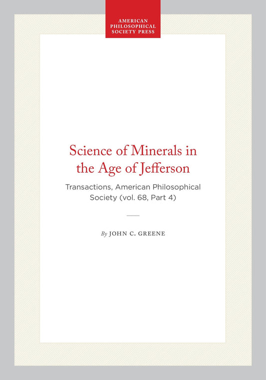 Science of Minerals in the Age of Jefferson