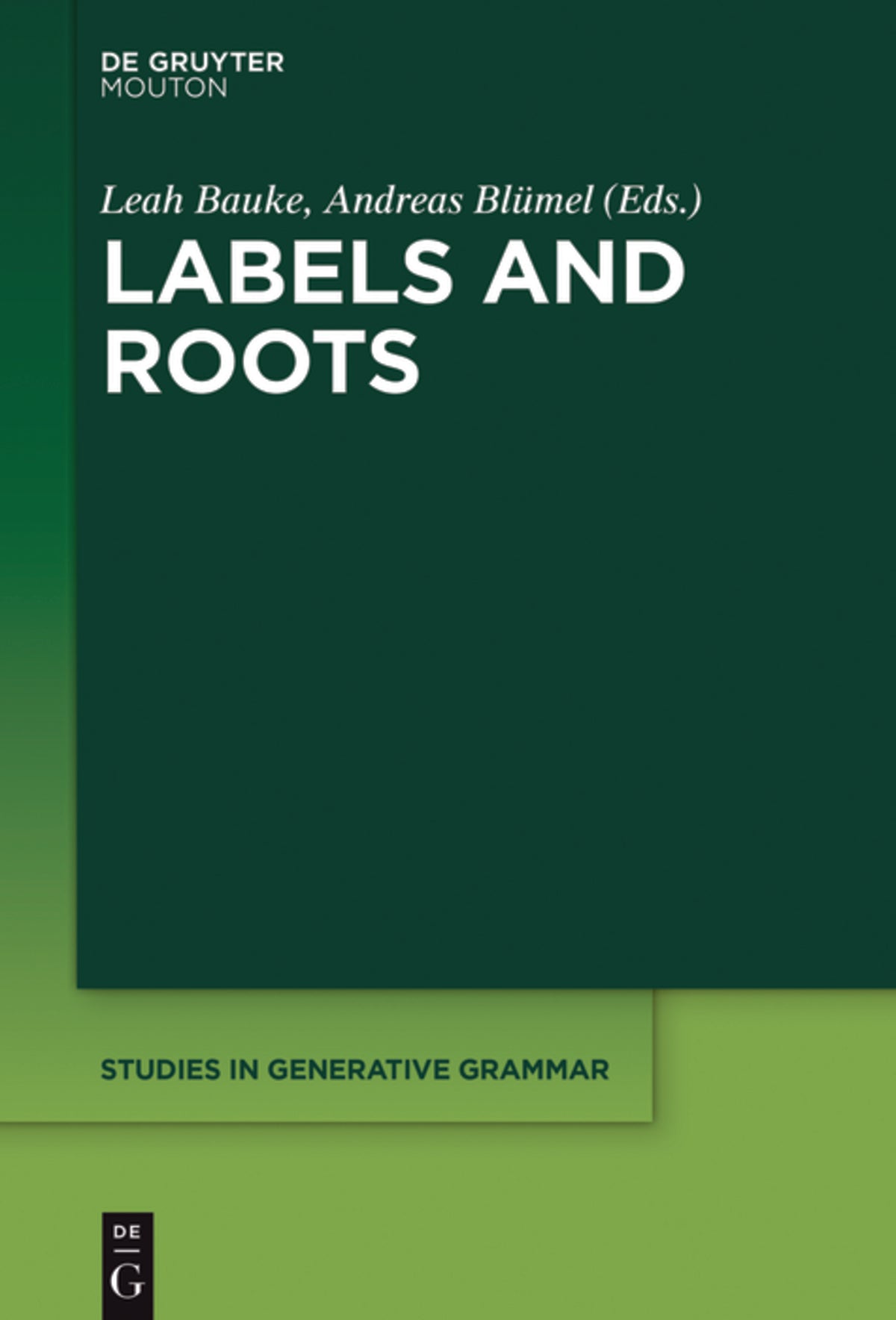 Cover image for Labels and Roots ISBN 9781501510588