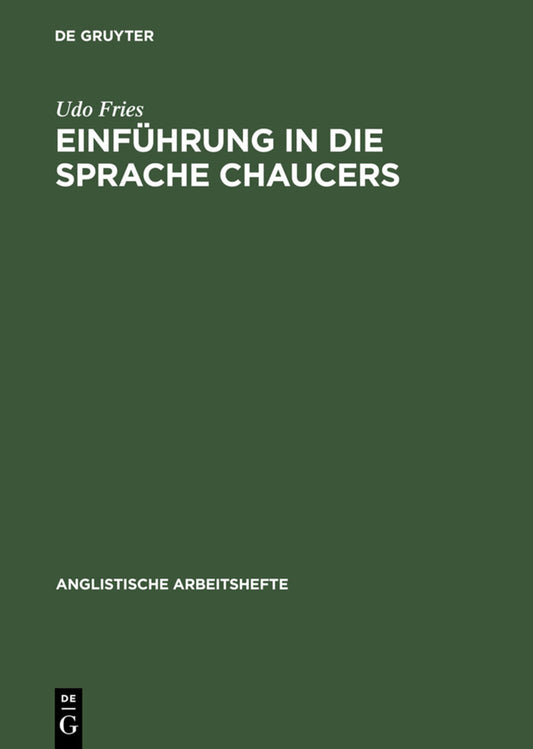 Einführung in die Sprache Chaucers