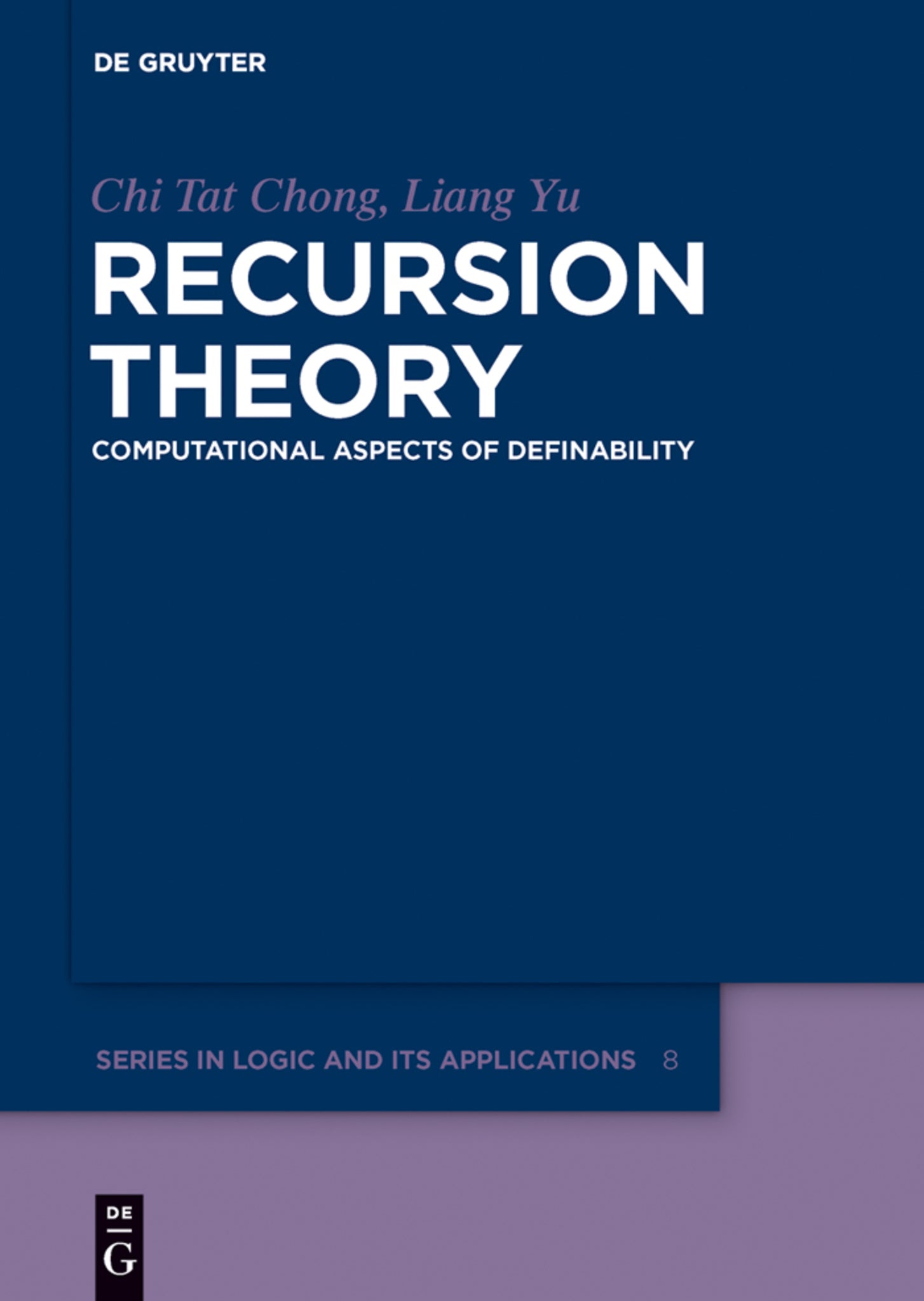 Cover image for Recursion Theory ISBN 9783110275551