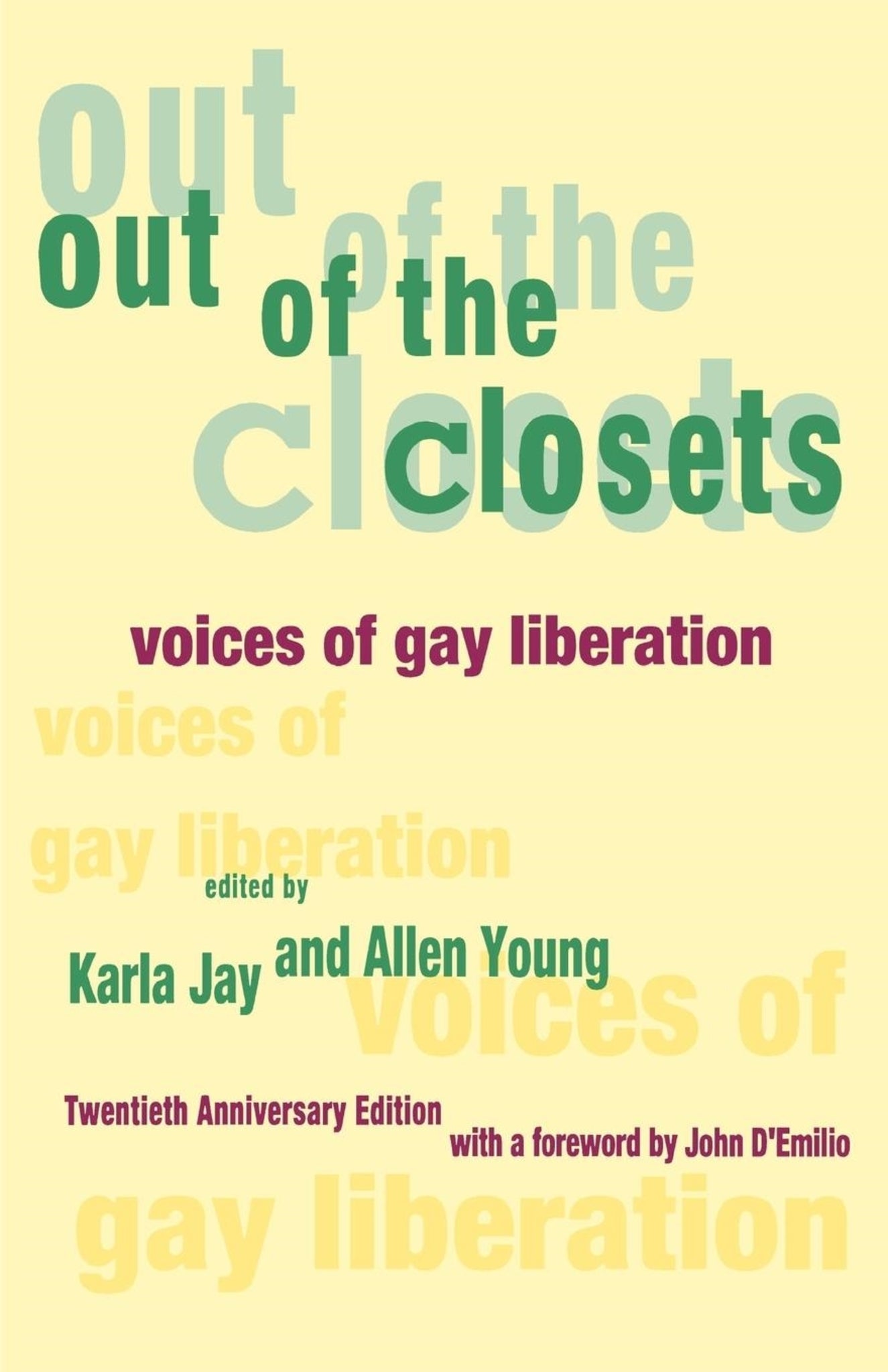 Cover image for Out of the Closets ISBN 9780814741832
