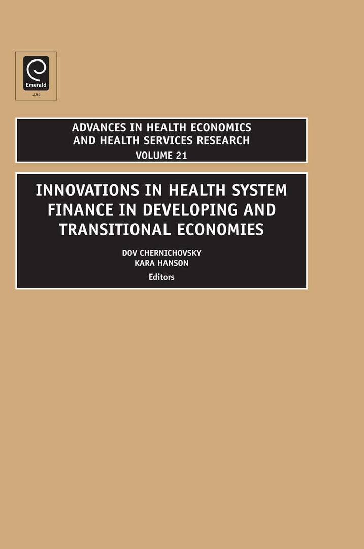 Cover image for Innovations in Health Care Financing in Low and Middle Income Countries ISBN 9781848556645
