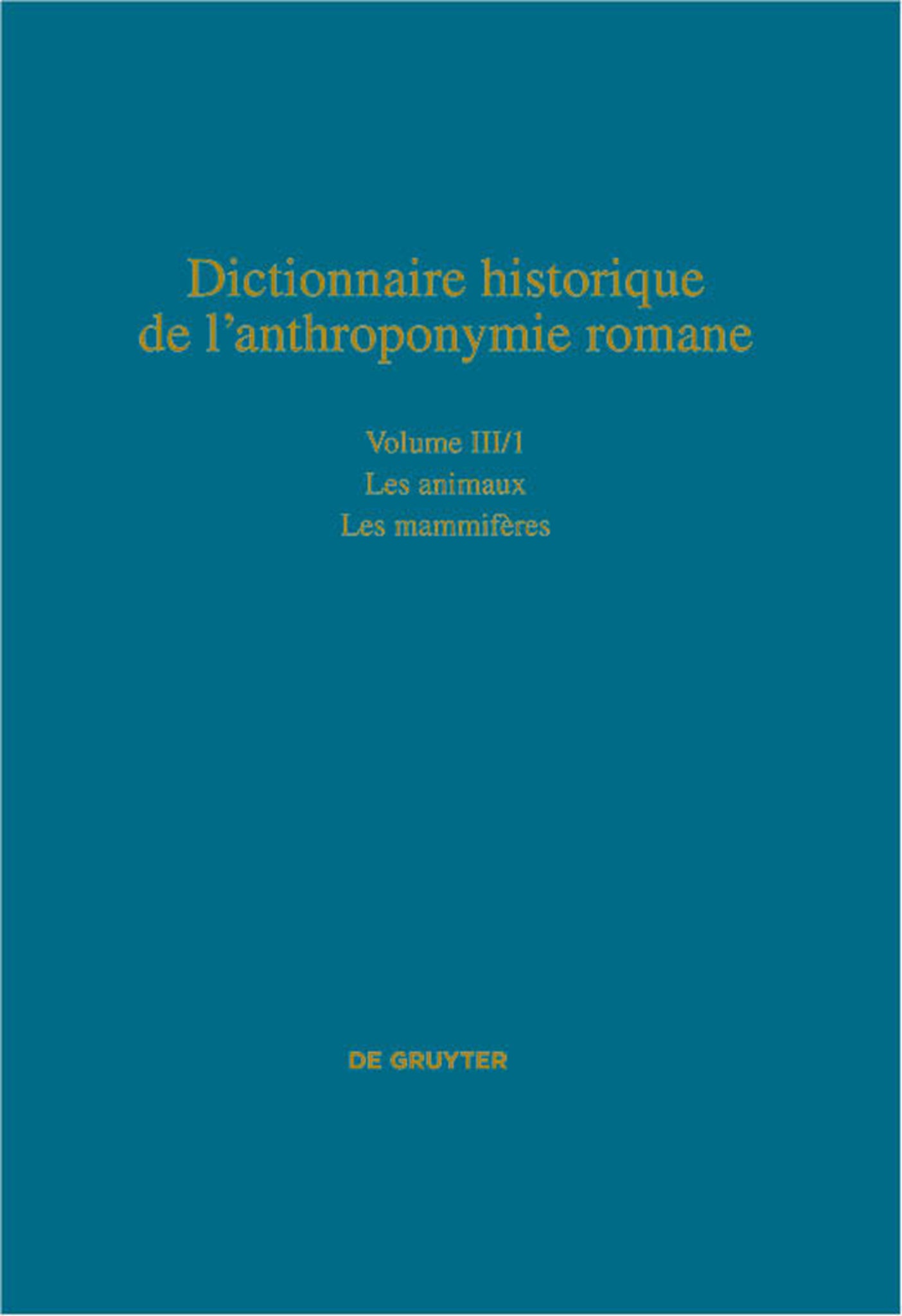 Les animaux