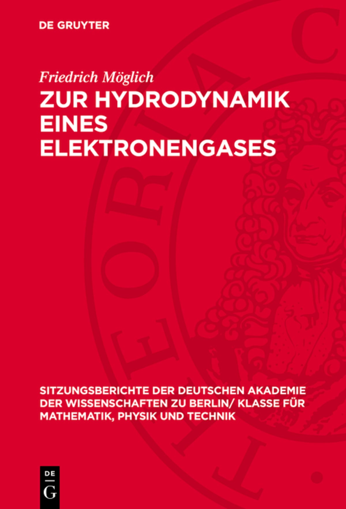Cover image for Zur Hydrodynamik eines Elektronengases ISBN 9783112727188