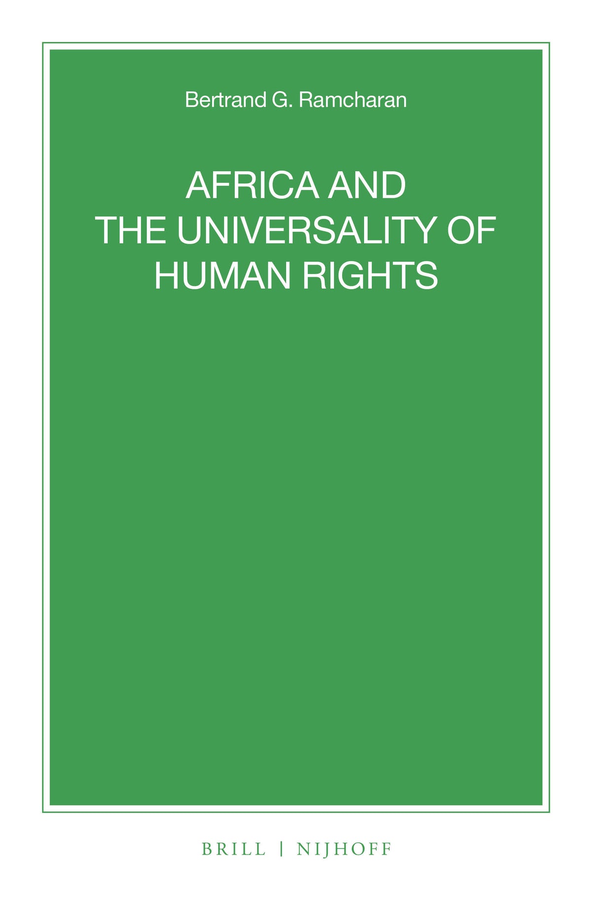 Cover image for Africa and the Universality of Human Rights ISBN 9789004520639