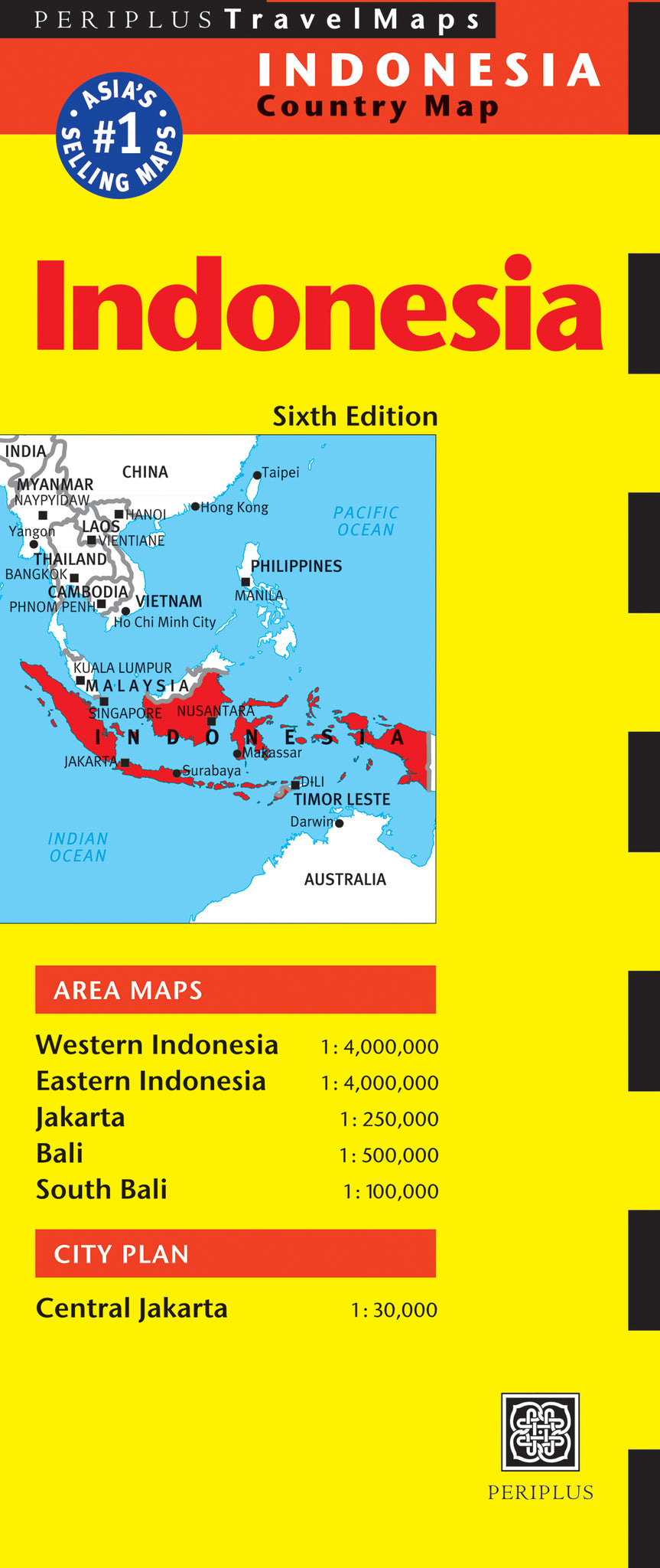 Cover image for Indonesia Travel Map Sixth Edition ISBN 9780794608330