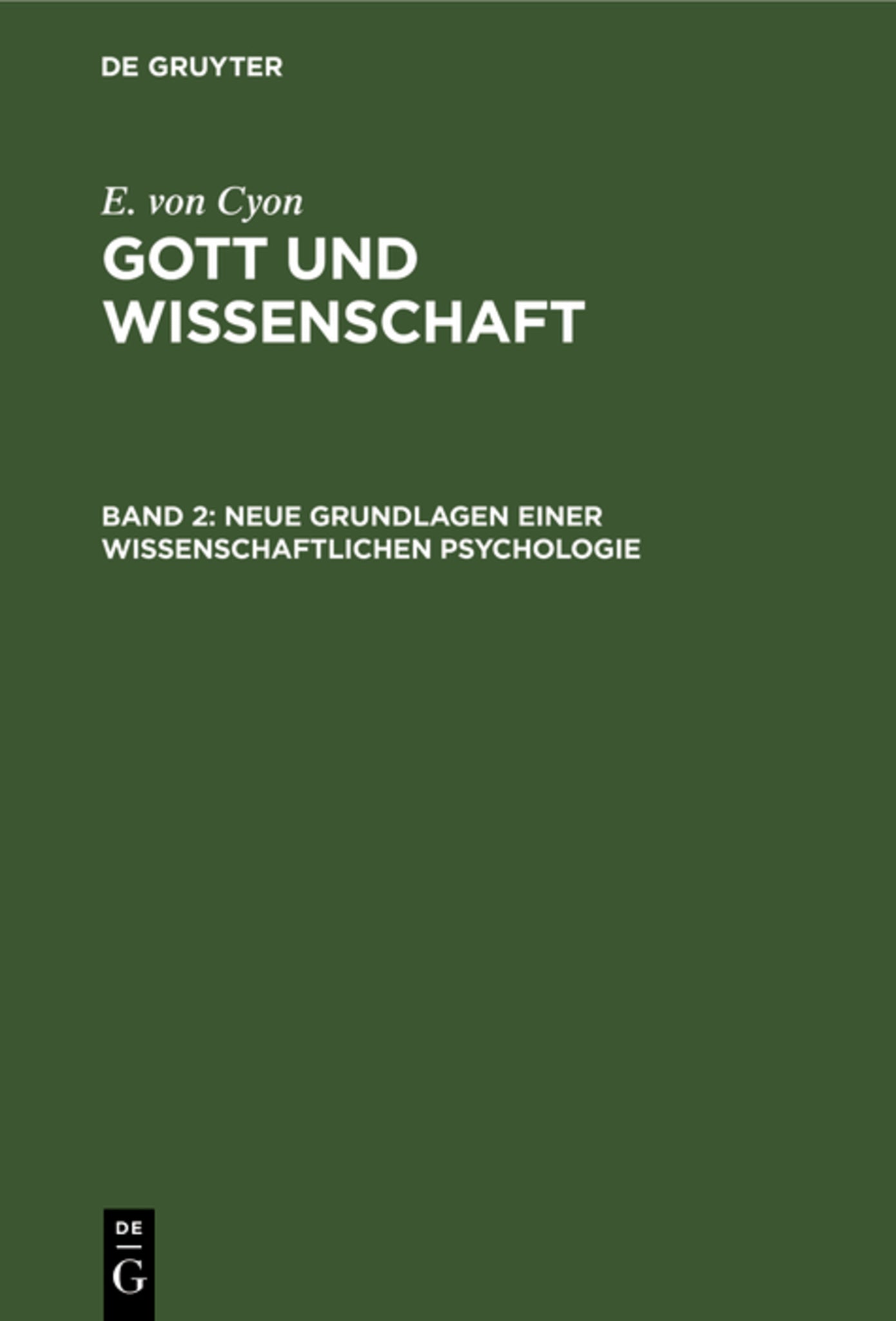 Neue Grundlagen einer wissenschaftlichen Psychologie