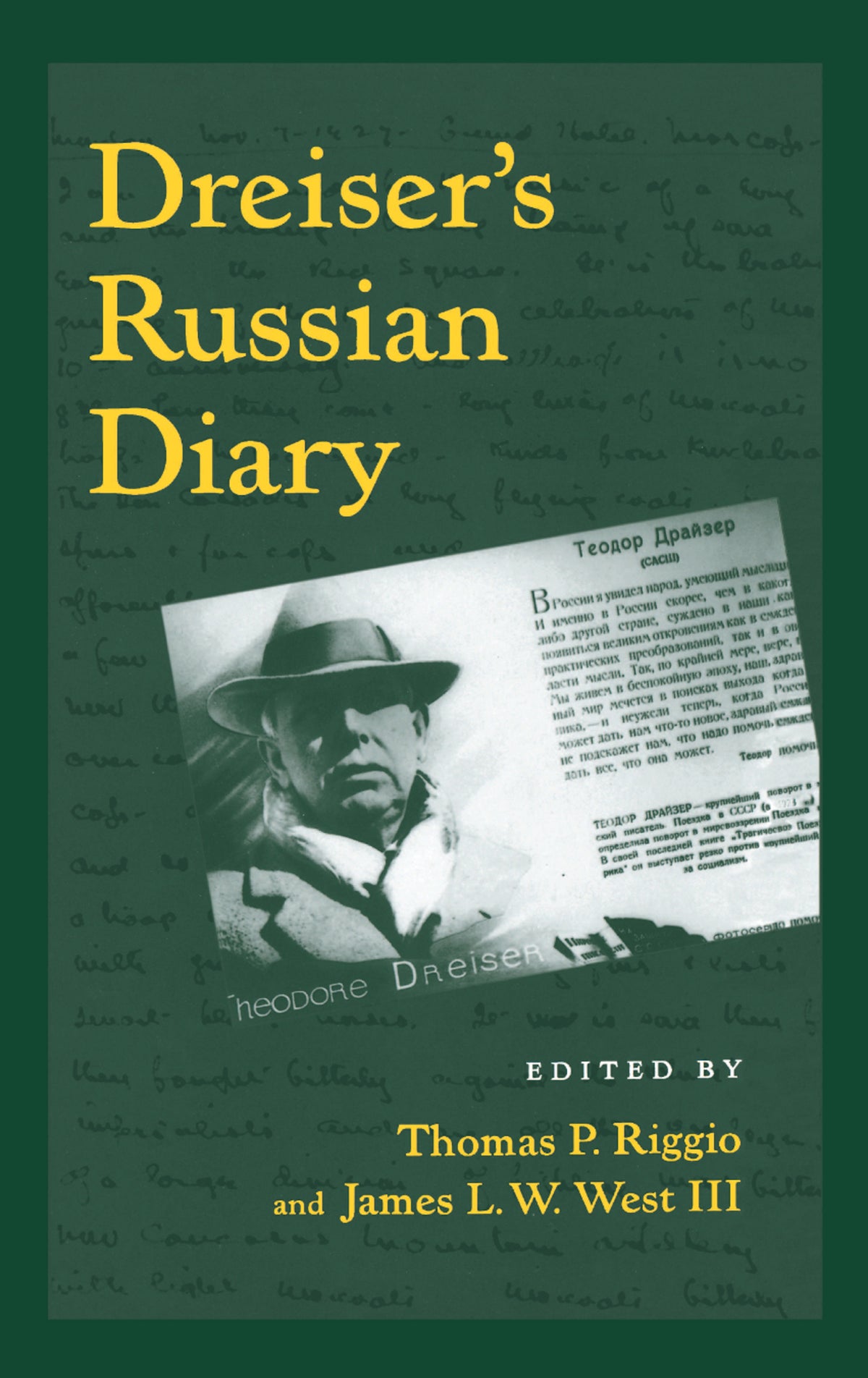 Cover image for Dreiser's Russian Diary ISBN 9780812280913