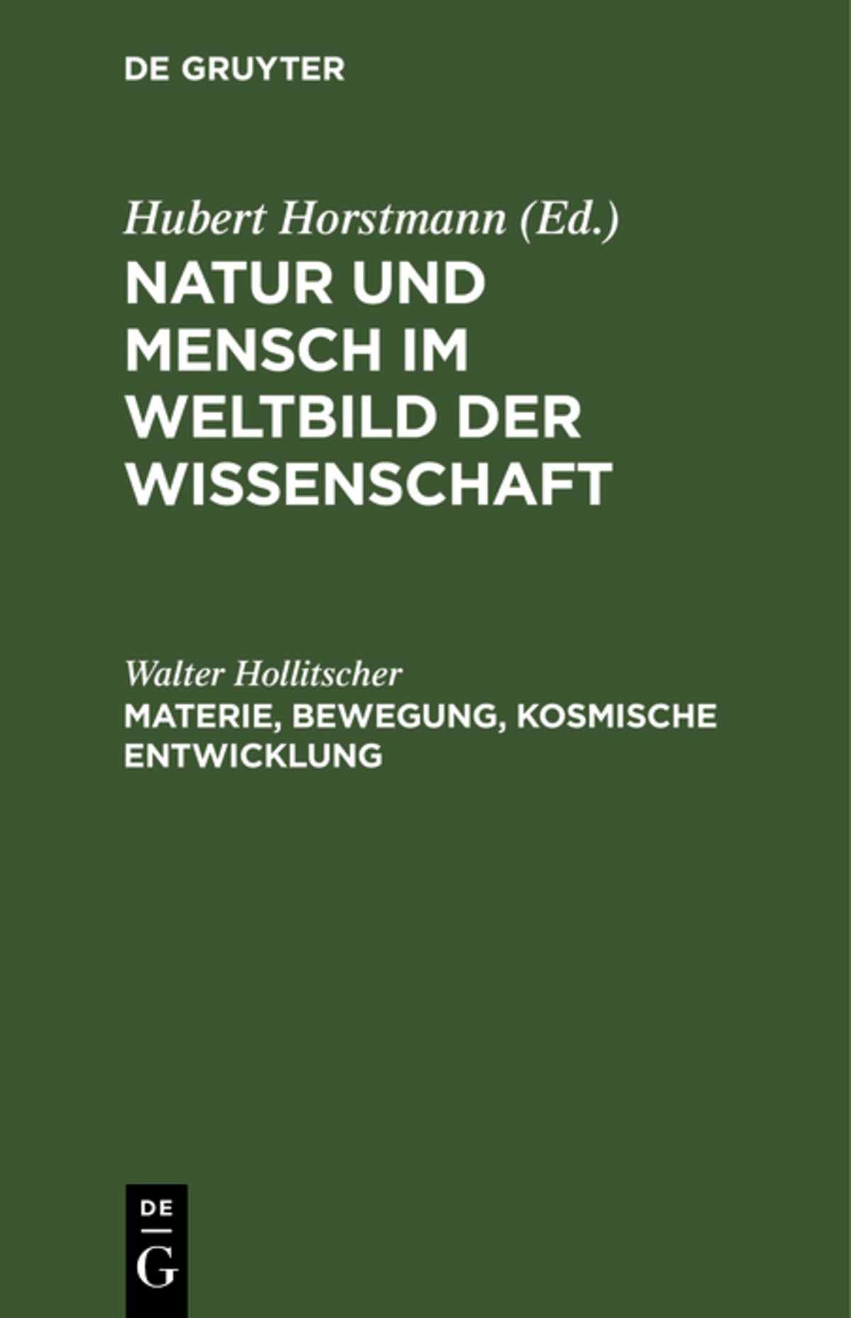 Cover image for Materie, Bewegung, kosmische Entwicklung ISBN 9783112581056