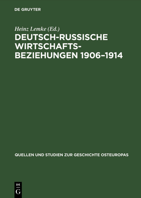 Deutsch-russische Wirtschaftsbeziehungen 1906–1914