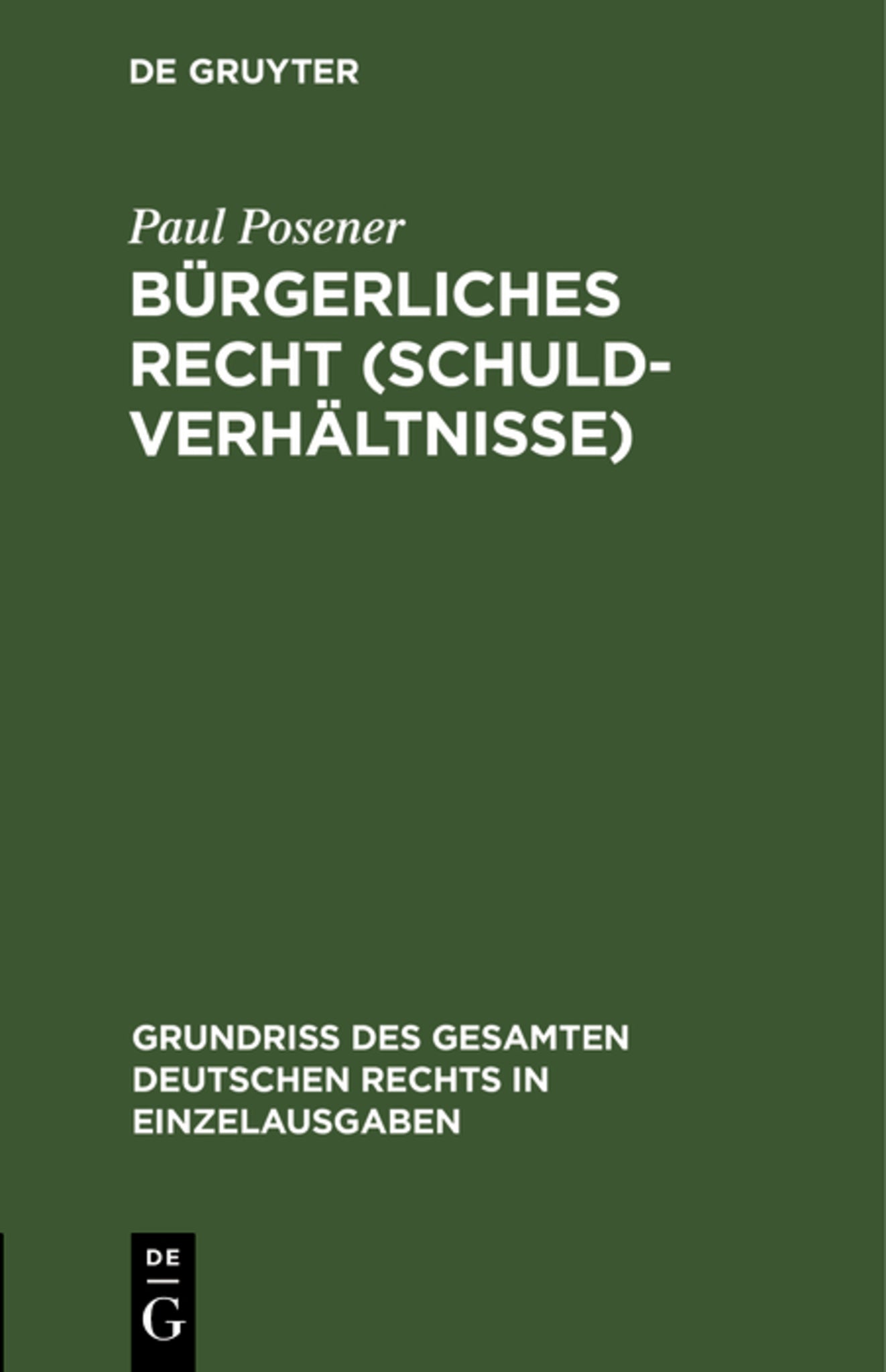 Bürgerliches Recht (Schuldverhältnisse)
