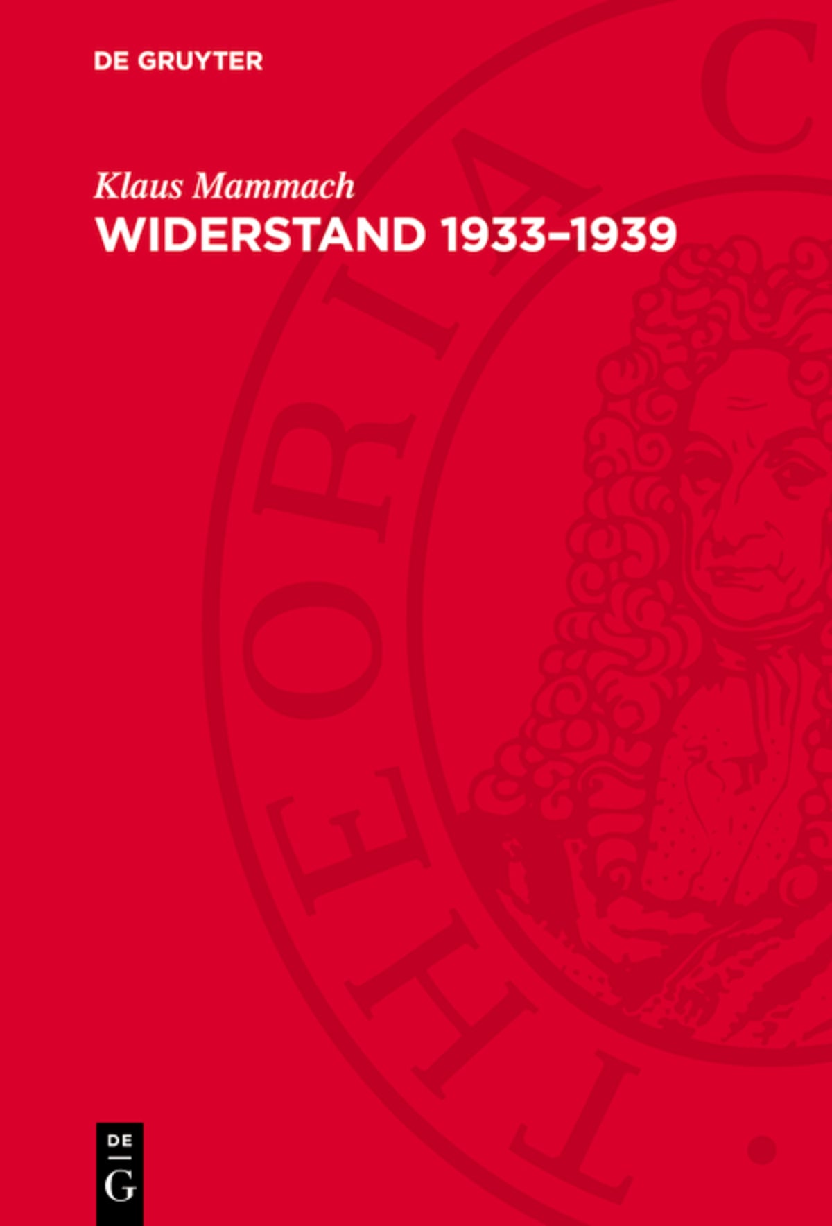 Cover image for Widerstand 1933–1939 ISBN 9783112755860