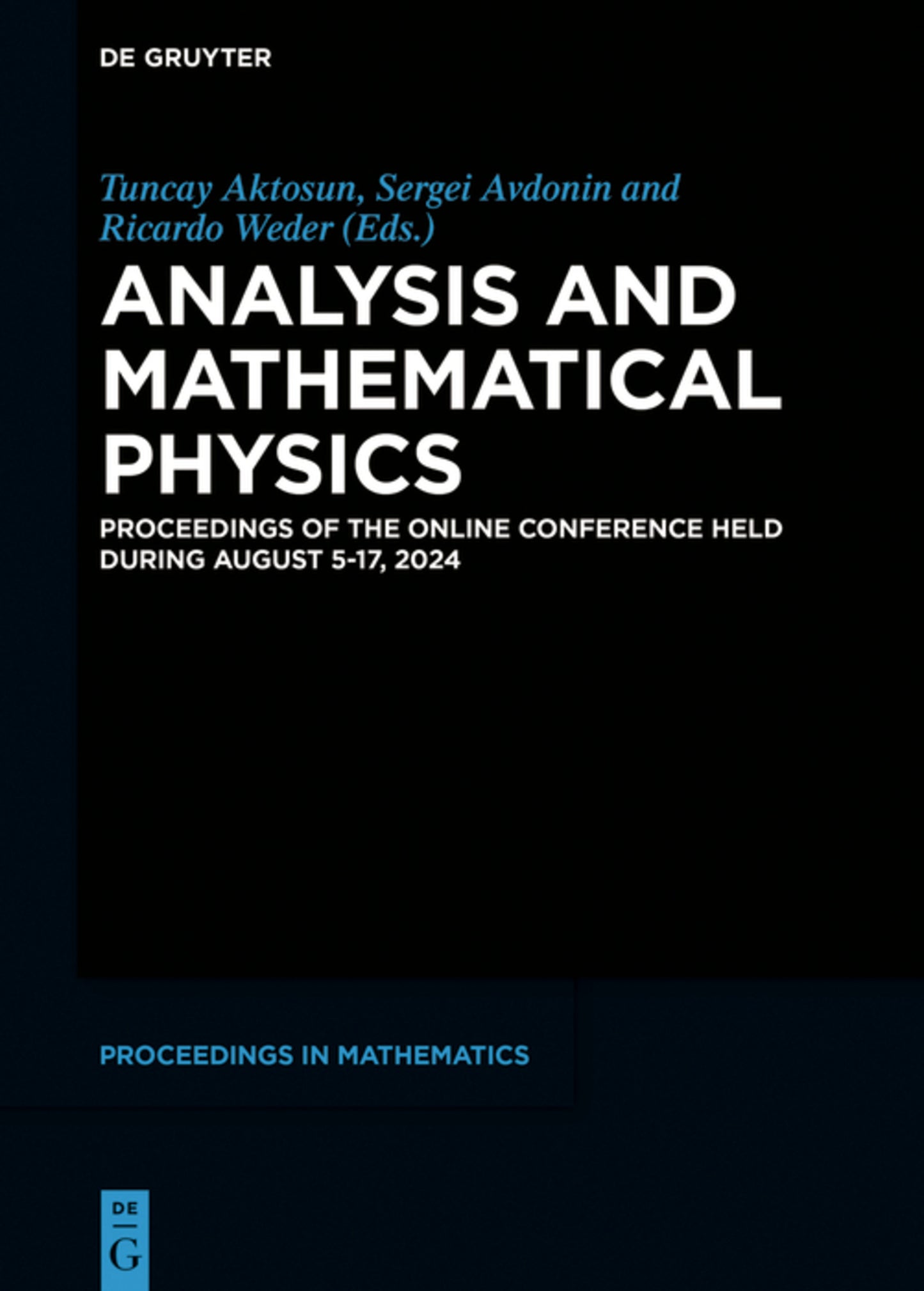 Analysis and Mathematical Physics