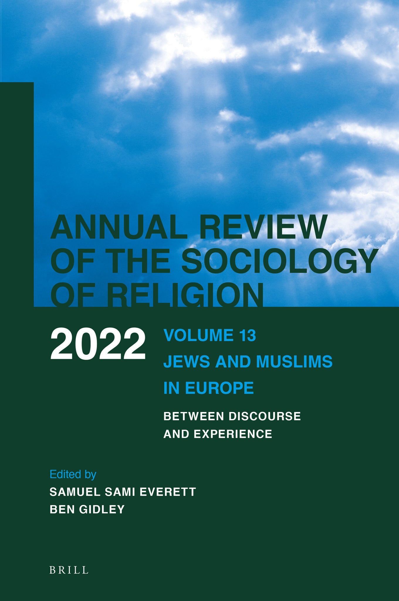 Cover image for Annual Review of the Sociology of Religion. Volume 13 (2022) ISBN 9789004514324