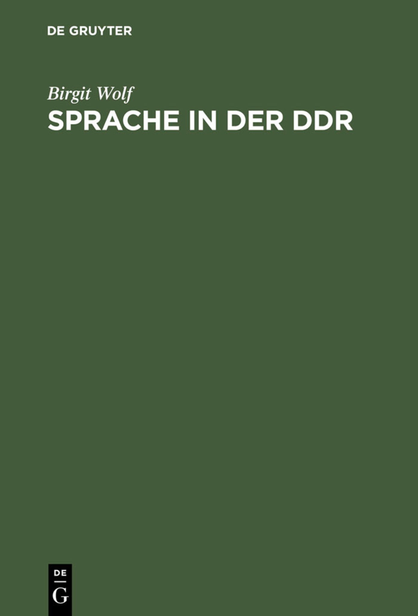 Sprache in der DDR