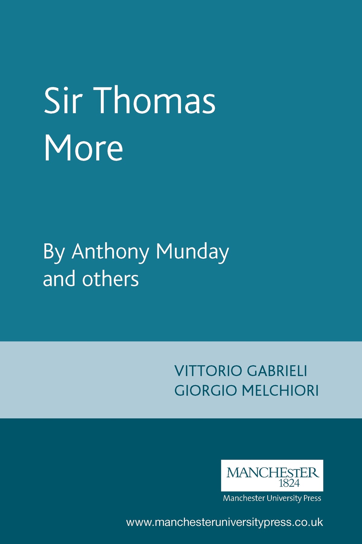 Cover image for Sir Thomas More ISBN 9780719016325