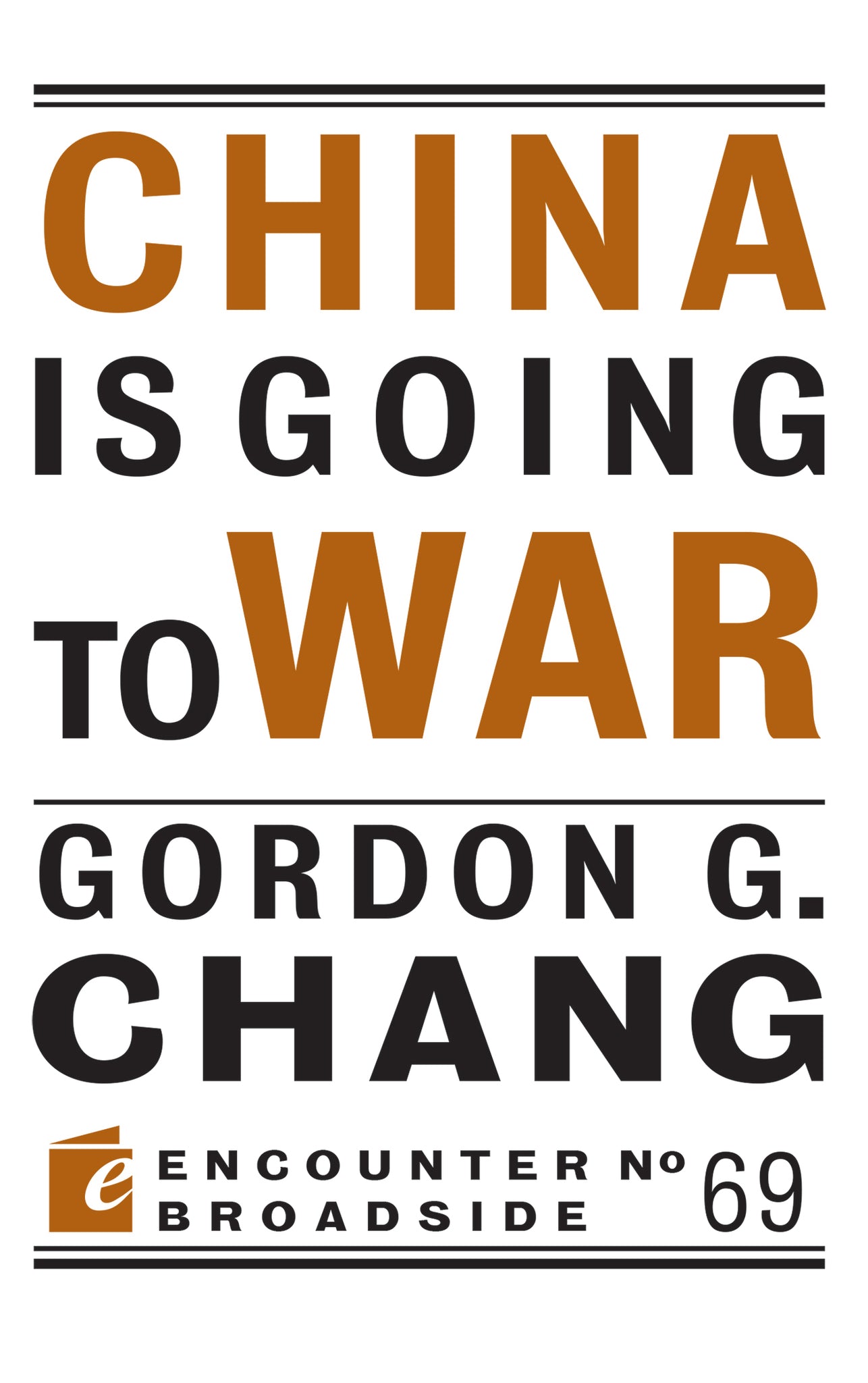 China is Going to War