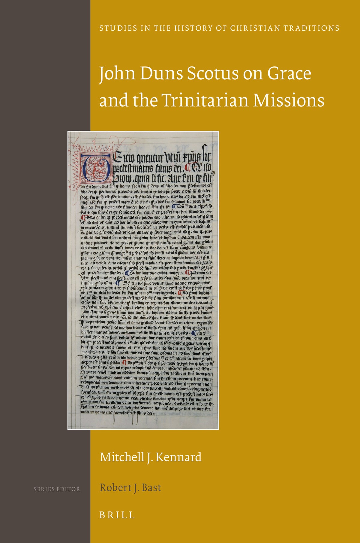Cover image for John Duns Scotus on Grace and the Trinitarian Missions ISBN 9789004286337