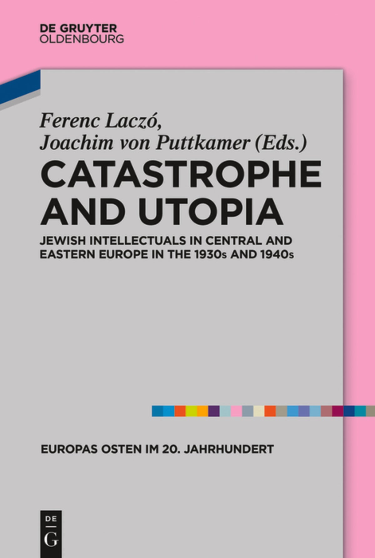Cover image for Catastrophe and Utopia ISBN 9783110555431