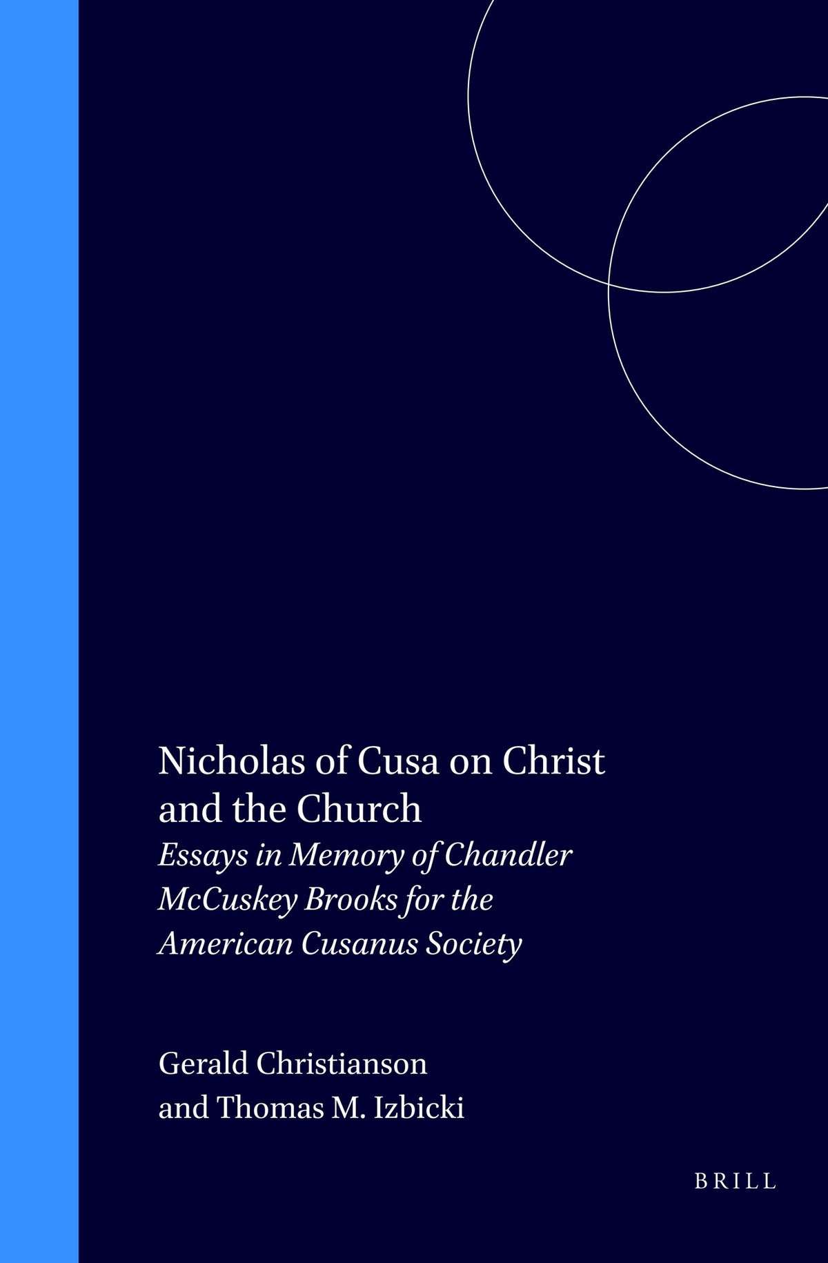 Cover image for Nicholas of Cusa on Christ and the Church ISBN 9789004105195