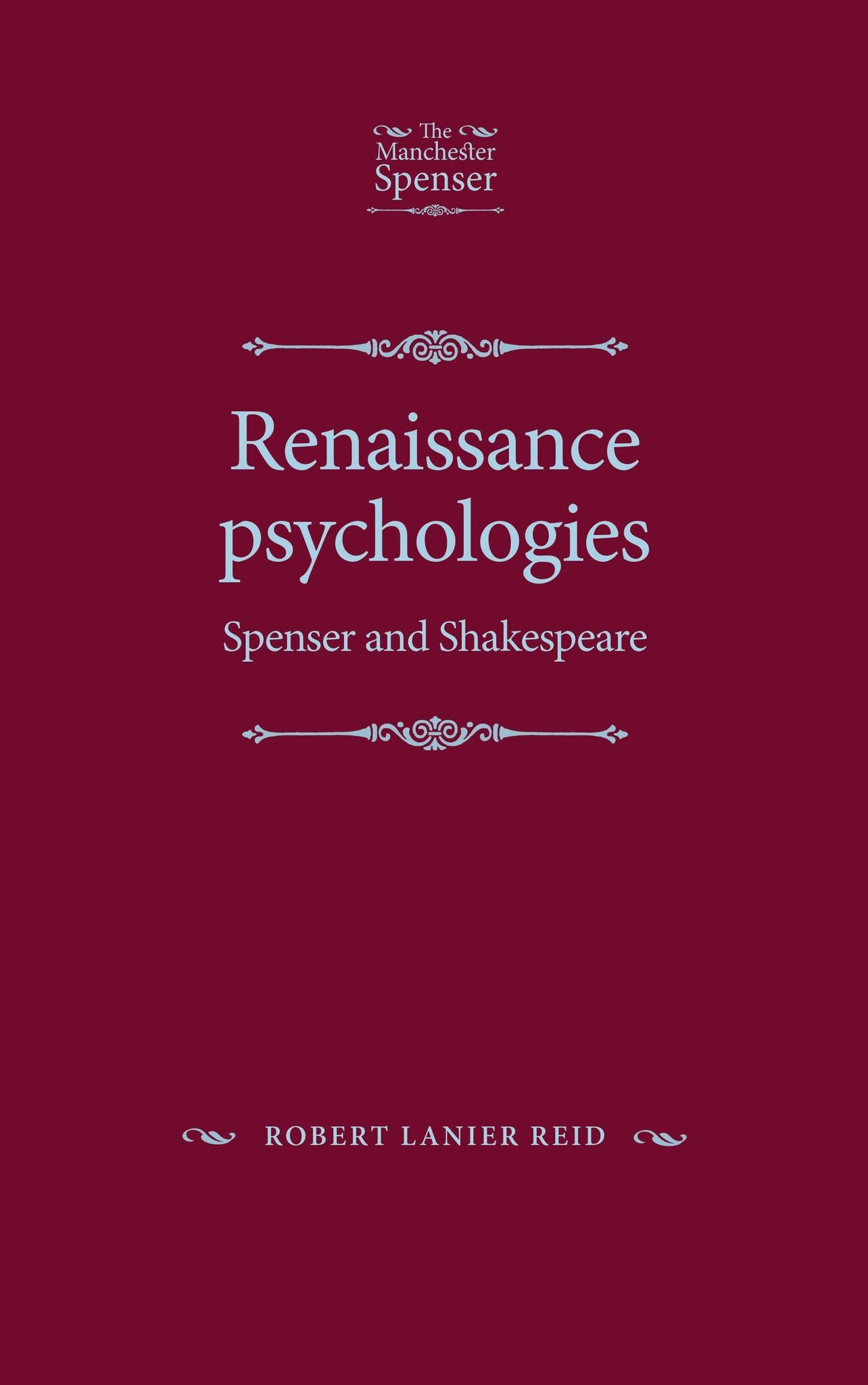 Cover image for Renaissance psychologies ISBN 9781526109170