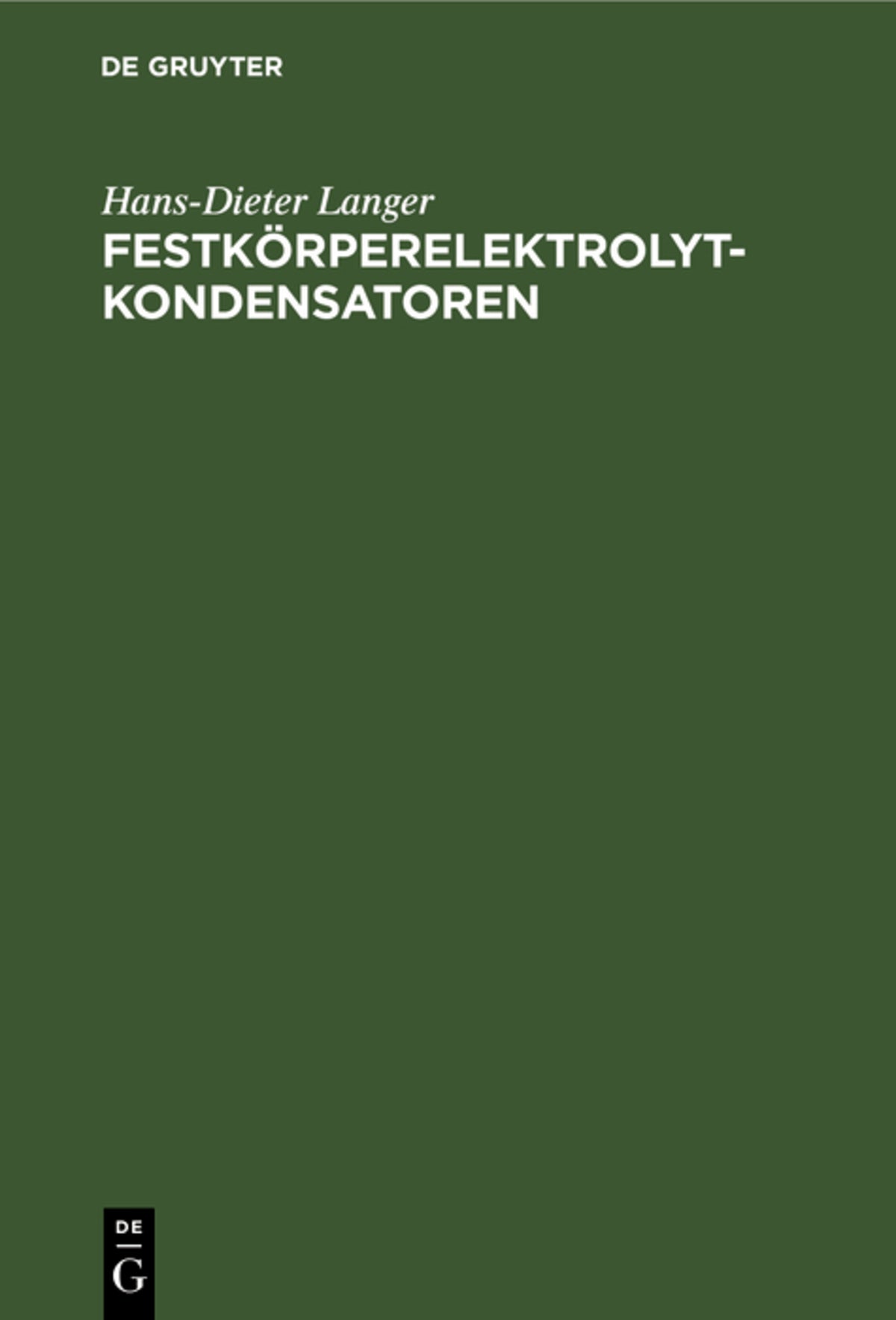 Festkörperelektrolytkondensatoren
