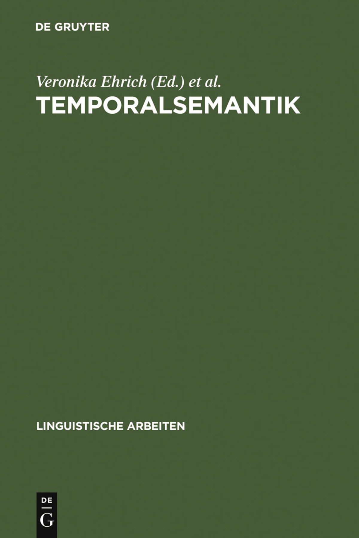 Cover image for Temporalsemantik ISBN 9783484302013