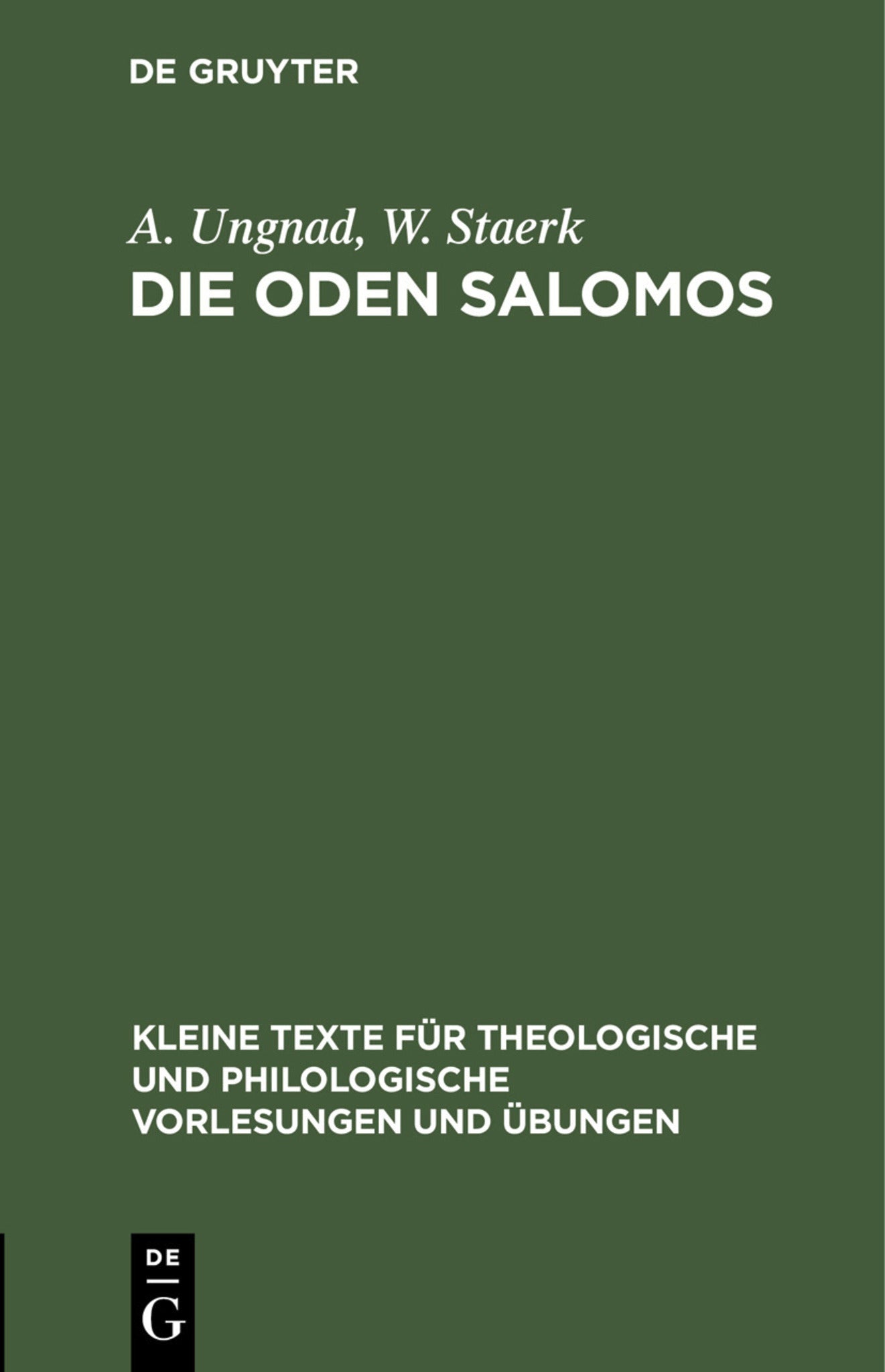 Die Oden Salomos