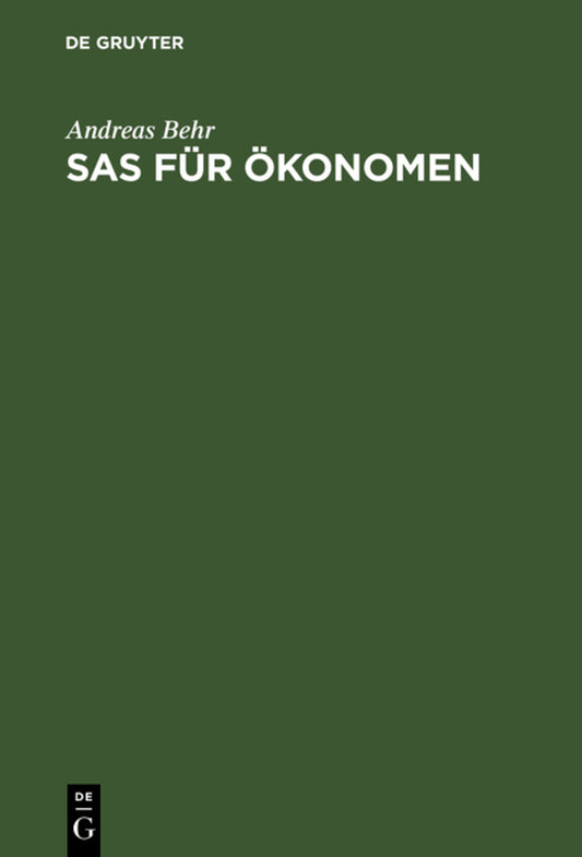 SAS für Ökonomen