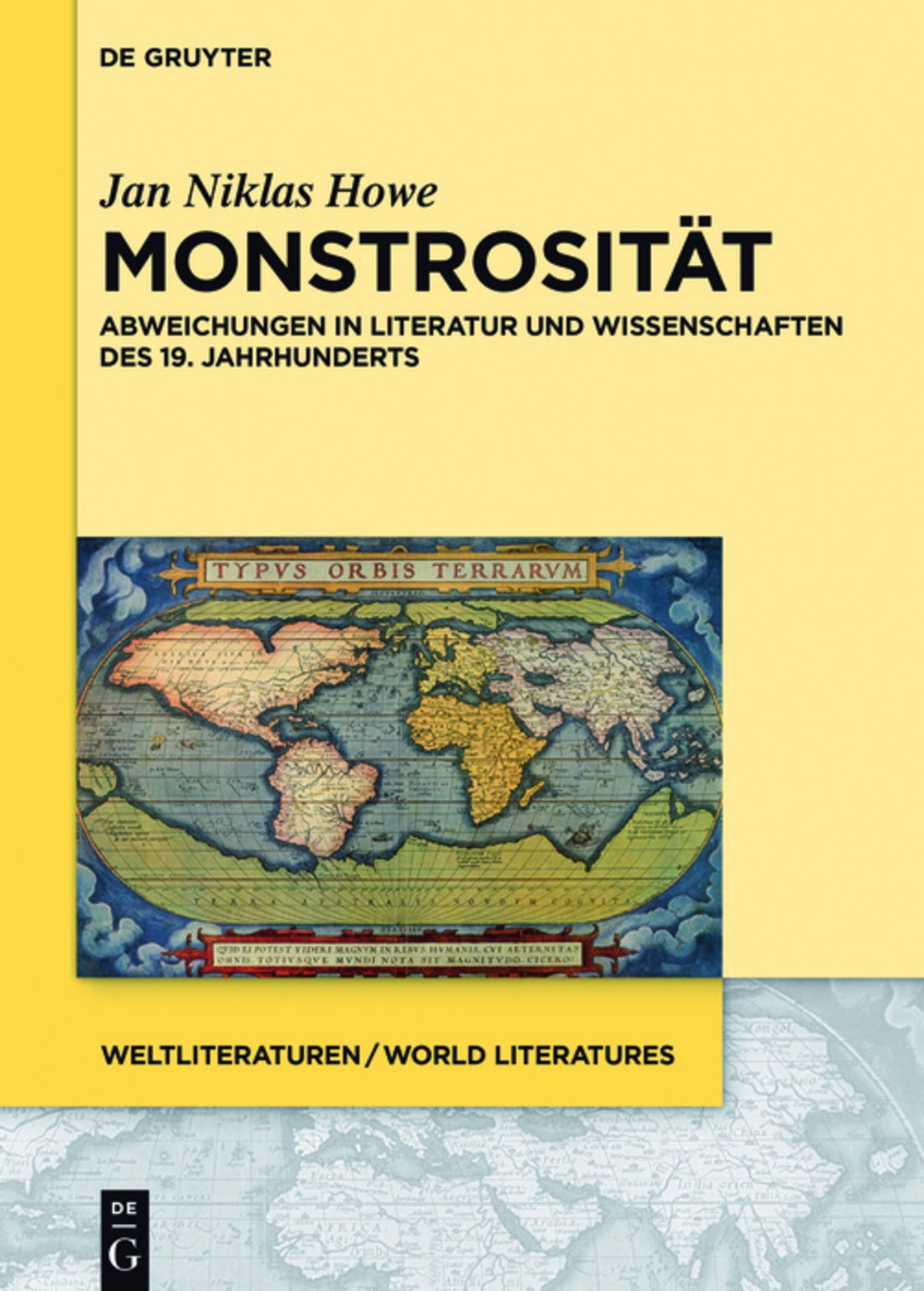 Cover image for Monstrosität ISBN 9783110474053