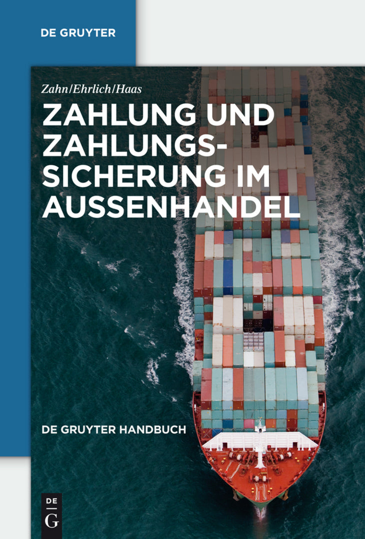 Cover image for Zahlung und Zahlungssicherung im Außenhandel ISBN 9783899494679