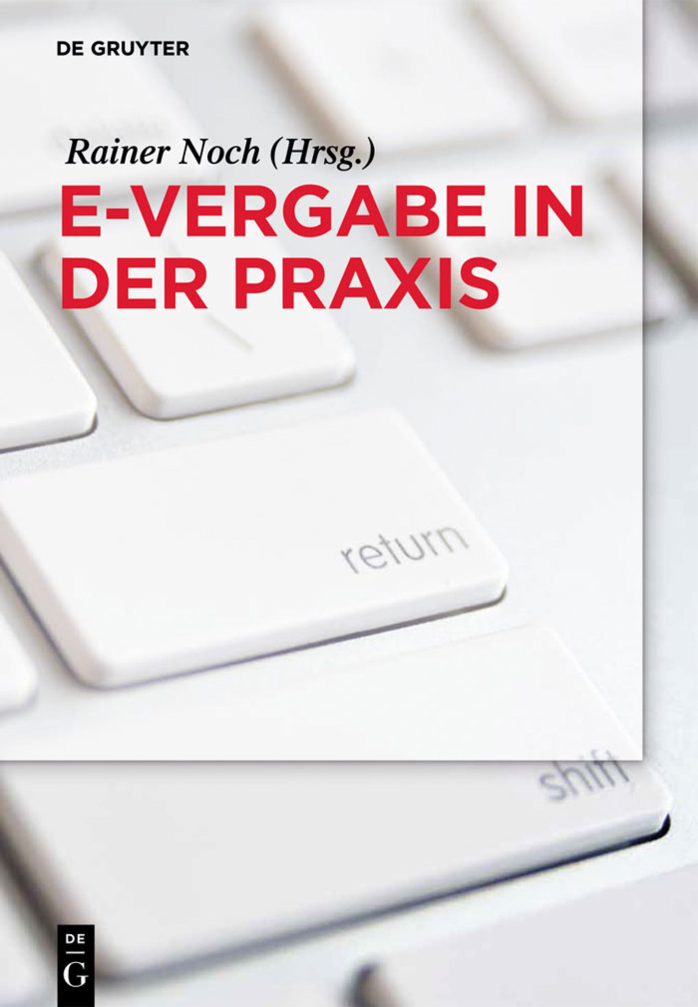 Cover image for e-Vergabe in der Praxis ISBN 9783110330359