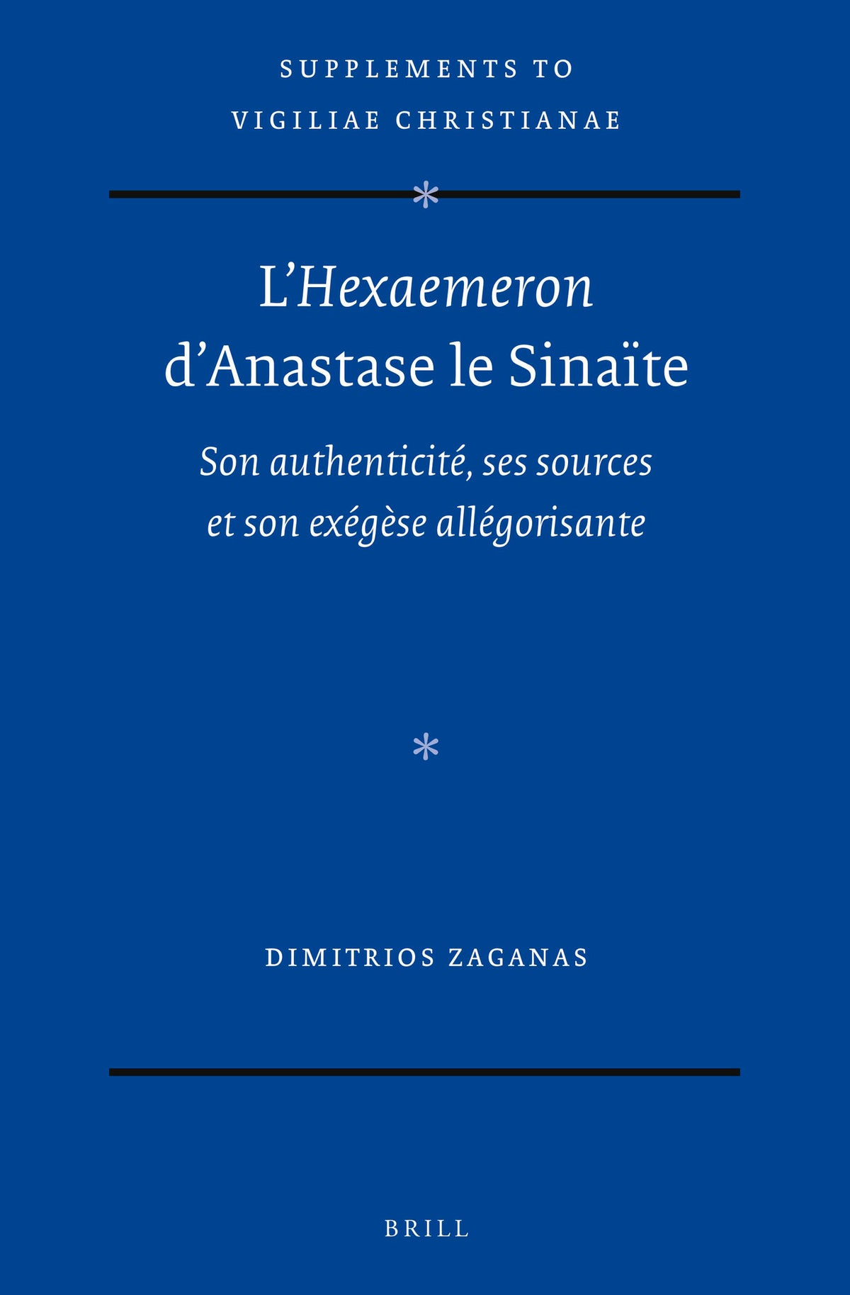 Cover image for L’Hexaemeron d’Anastase le Sinaïte ISBN 9789004472464