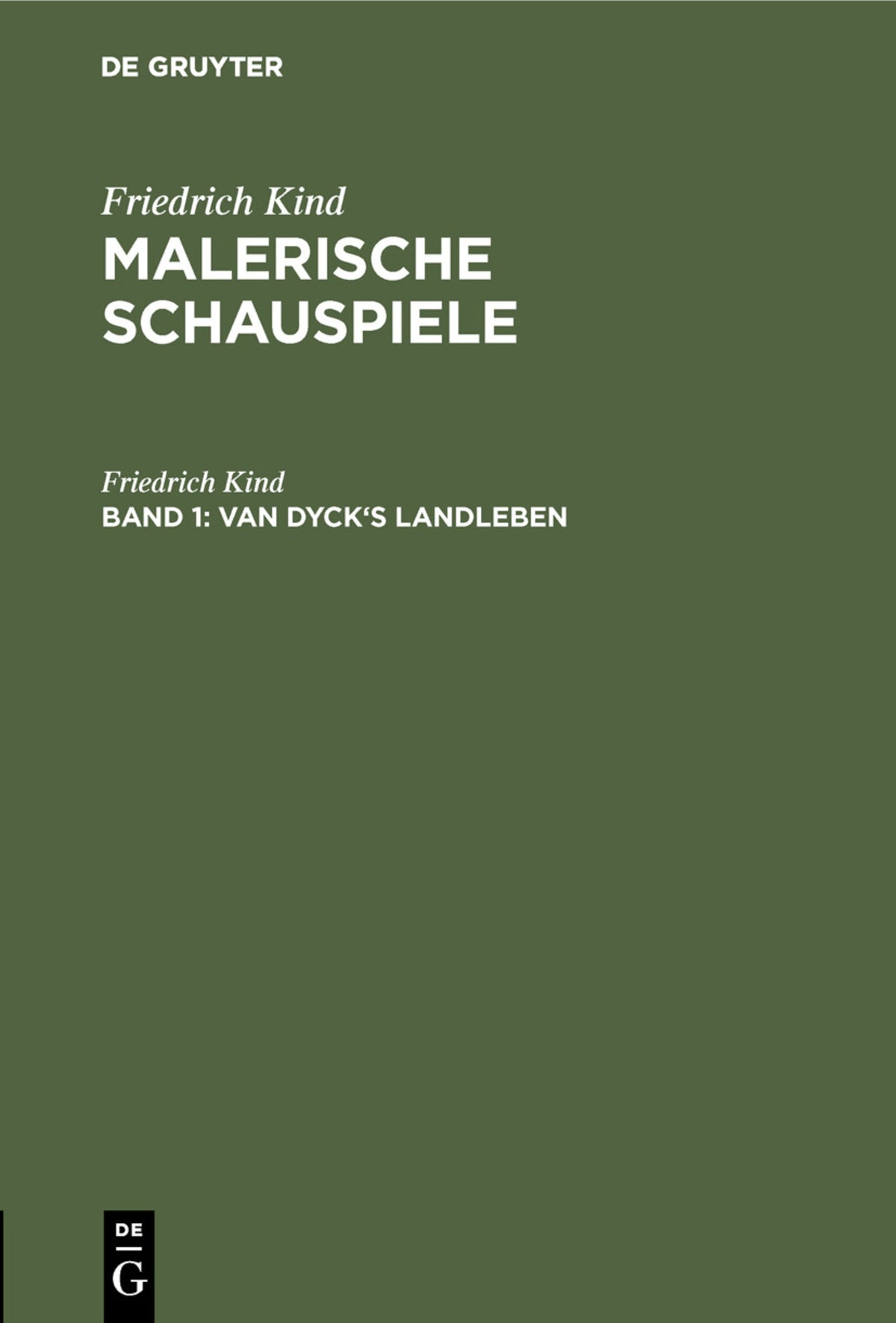 Cover image for Van Dyck's Landleben ISBN 9783111133515
