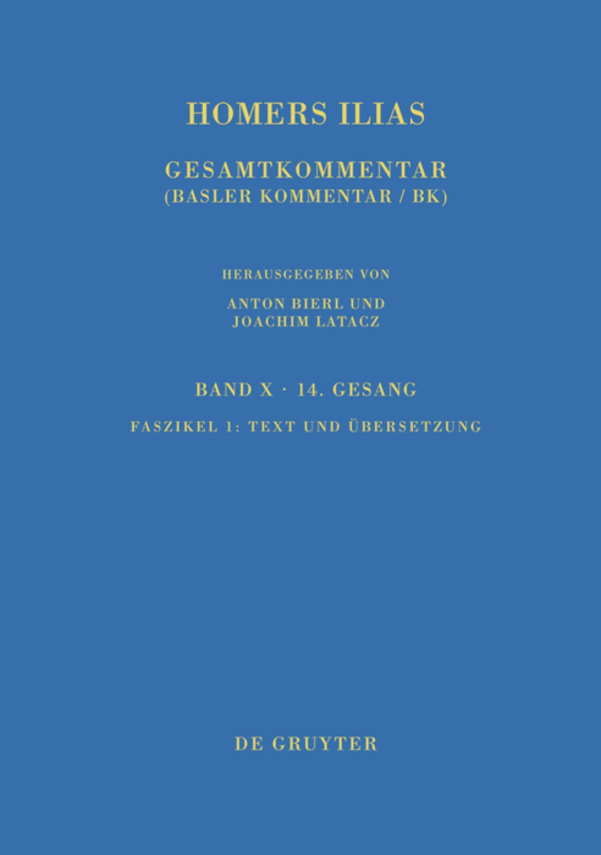 Cover image for Text und Übersetzung ISBN 9783110399660