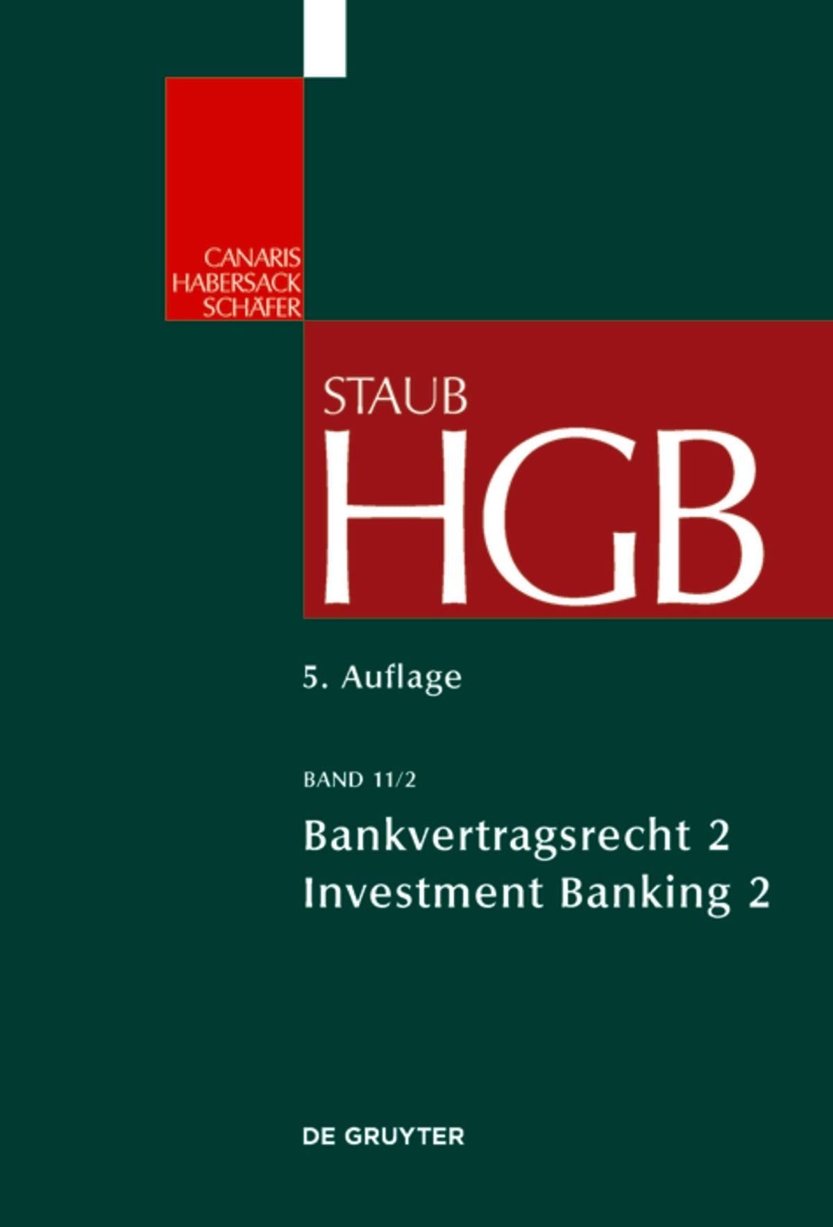 Cover image for Bankvertragsrecht ISBN 9783110494518