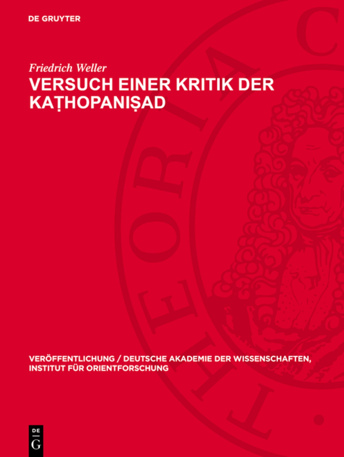 Versuch einer Kritik der Kaṭhopaniṣad