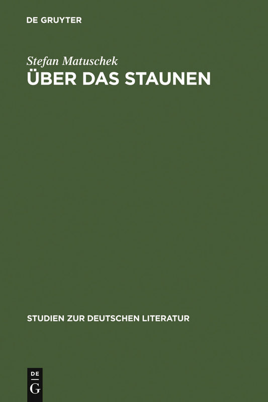 Über das Staunen