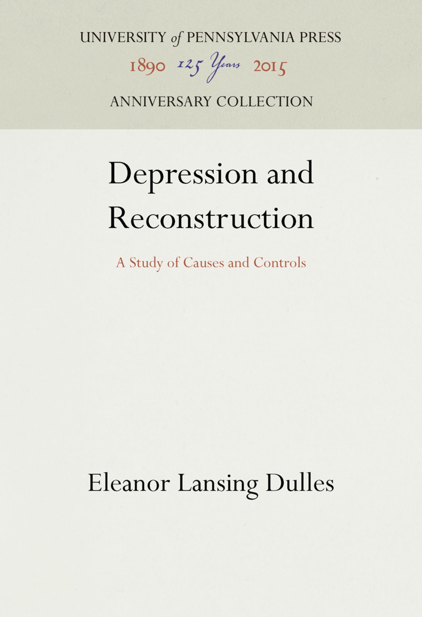 Depression and Reconstruction