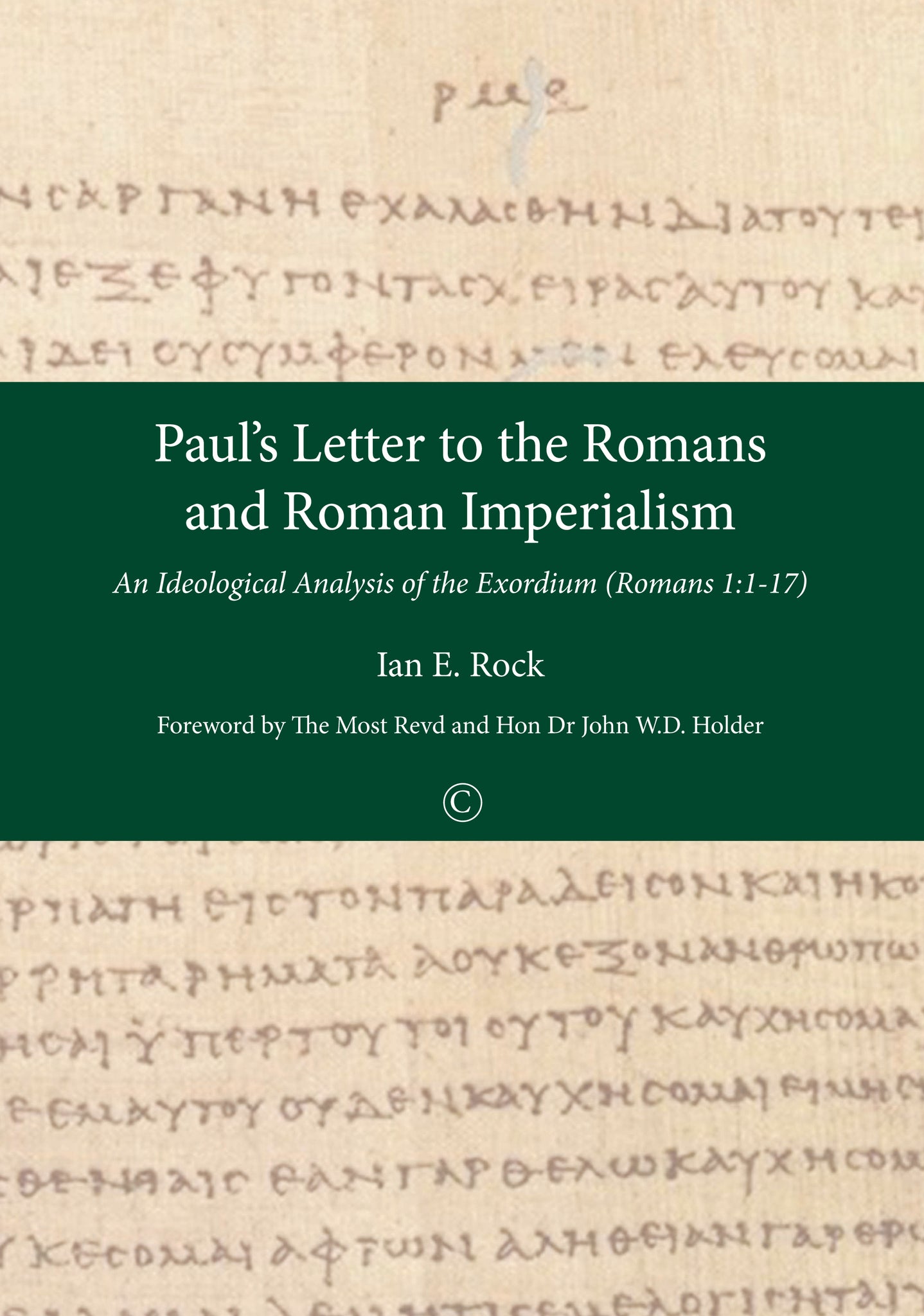 Cover image for Paul's Letter to the Romans and Roman Imperialism ISBN 9780227176450