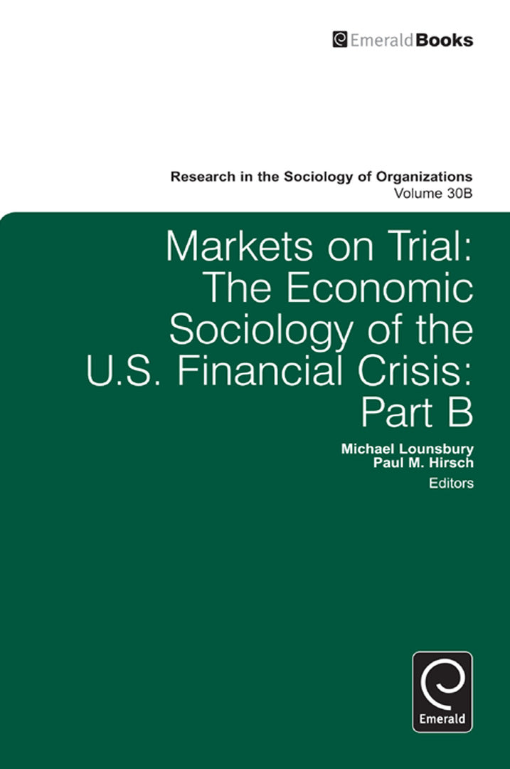 Cover image for Markets On Trial ISBN 9780857242075