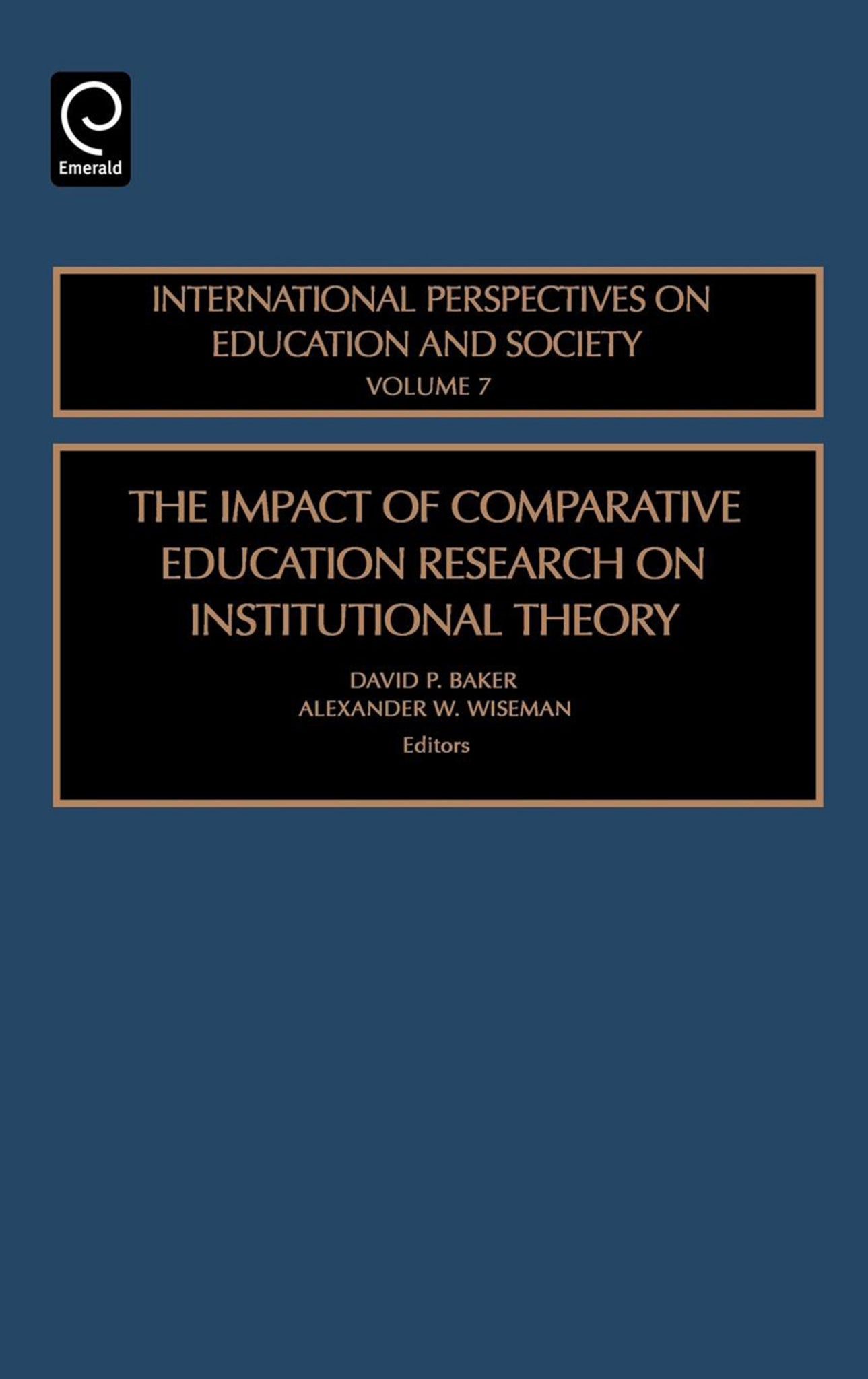 The Impact of Comparative Education Research on Institutional Theory