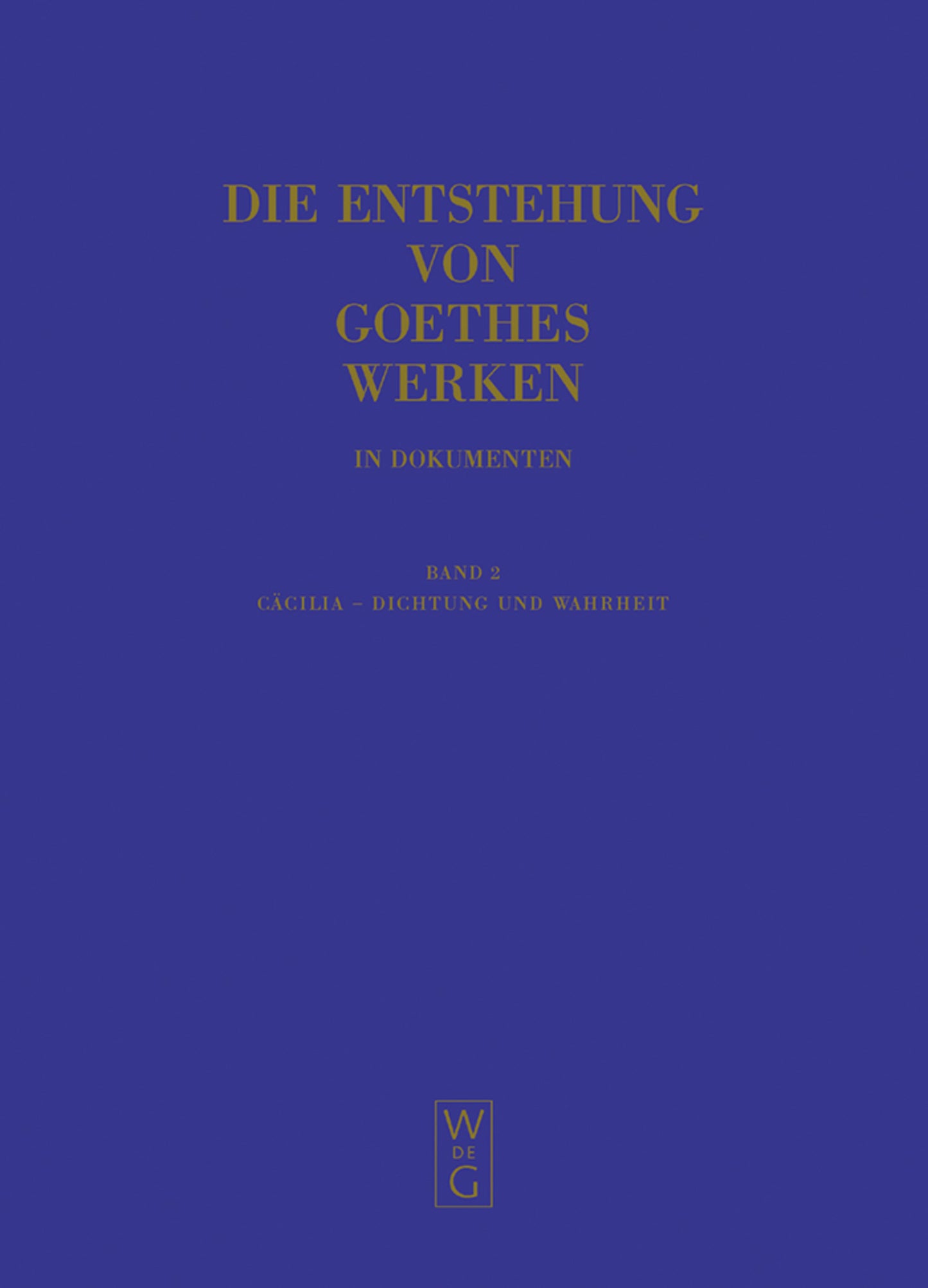 Cäcilia - Dichtung und Wahrheit