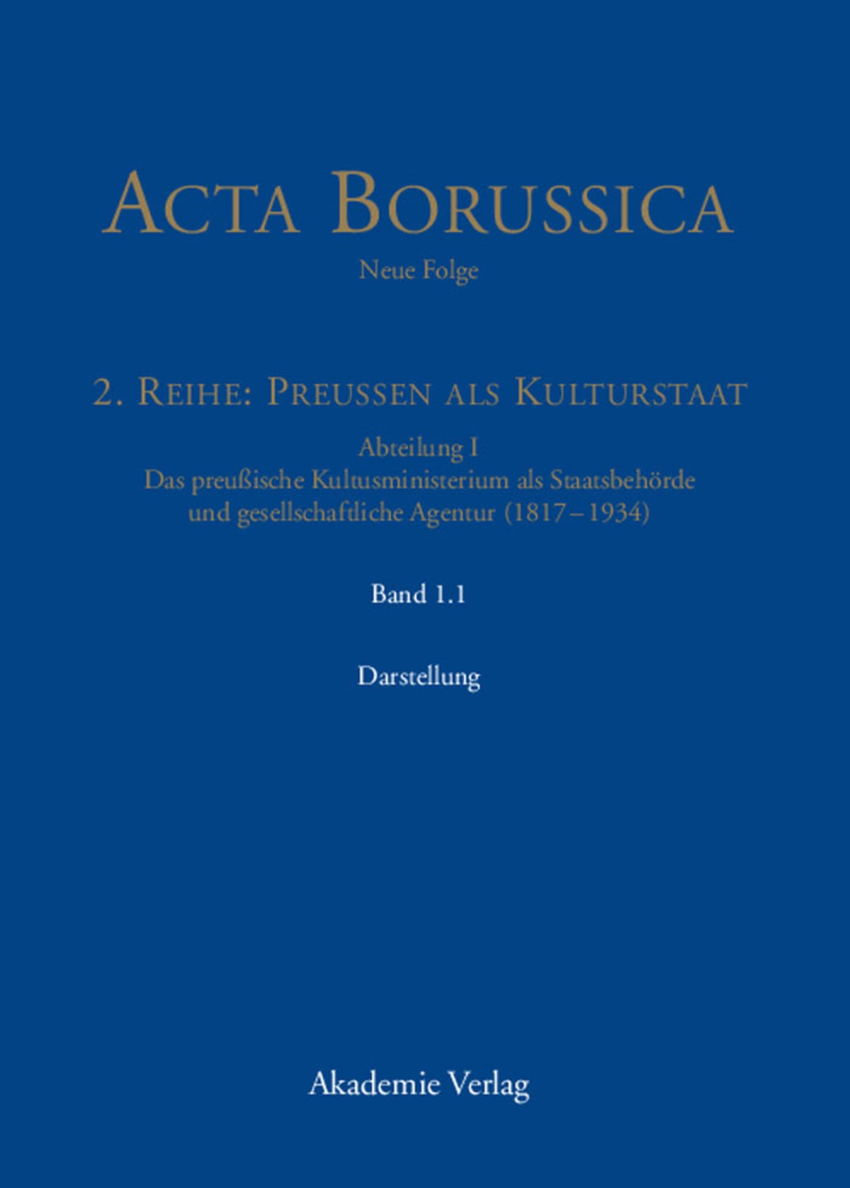 Die Behörde und ihr höheres Personal – Darstellung