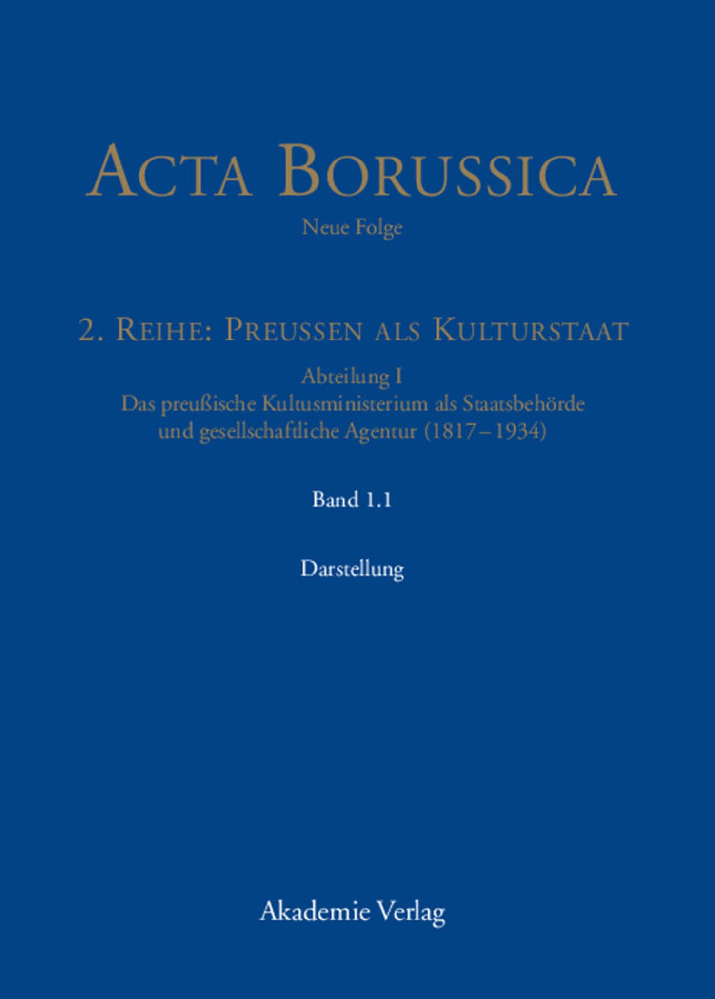 Die Behörde und ihr höheres Personal – Darstellung