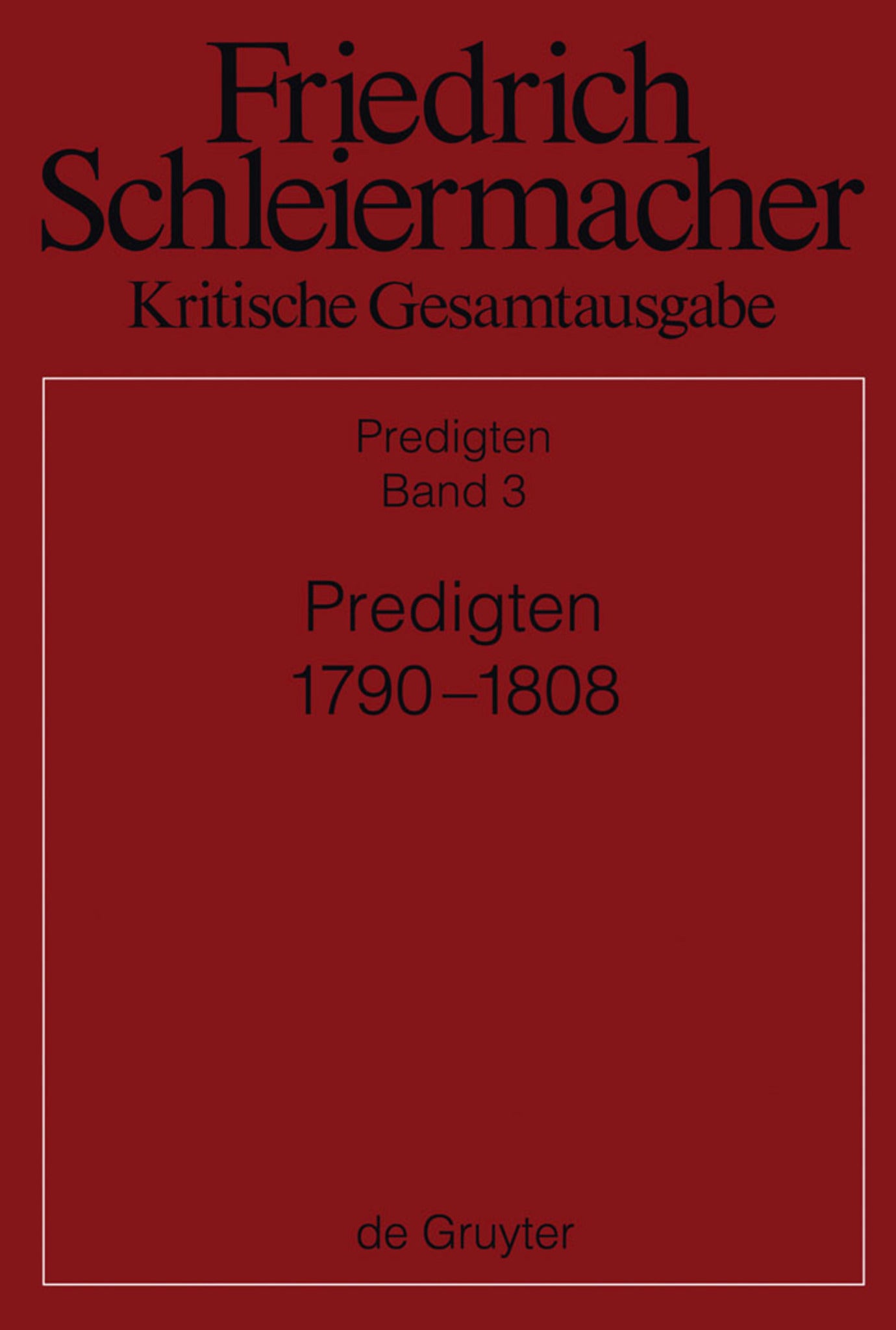 Predigten 1790-1808