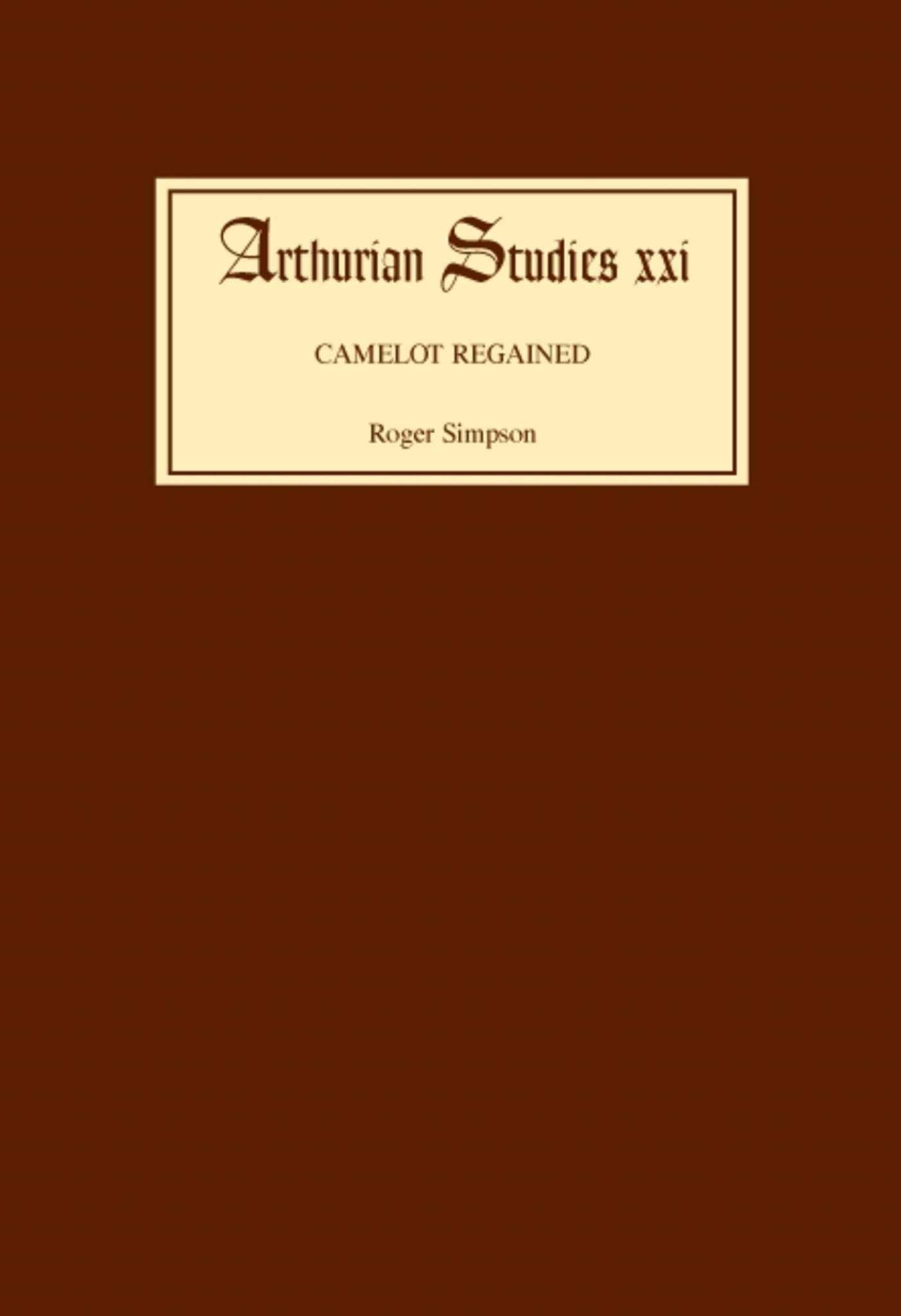 Cover image for Camelot Regained ISBN 9780859913003