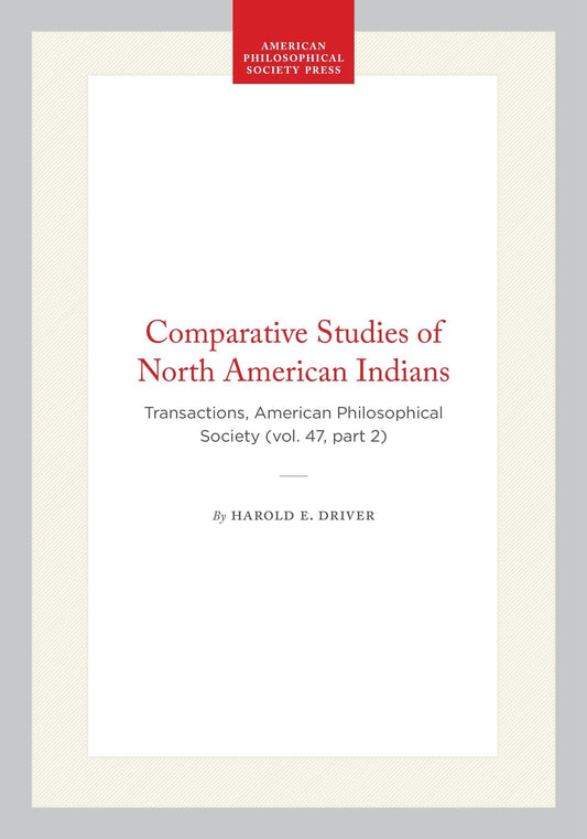 Comparative Studies of North American Indians